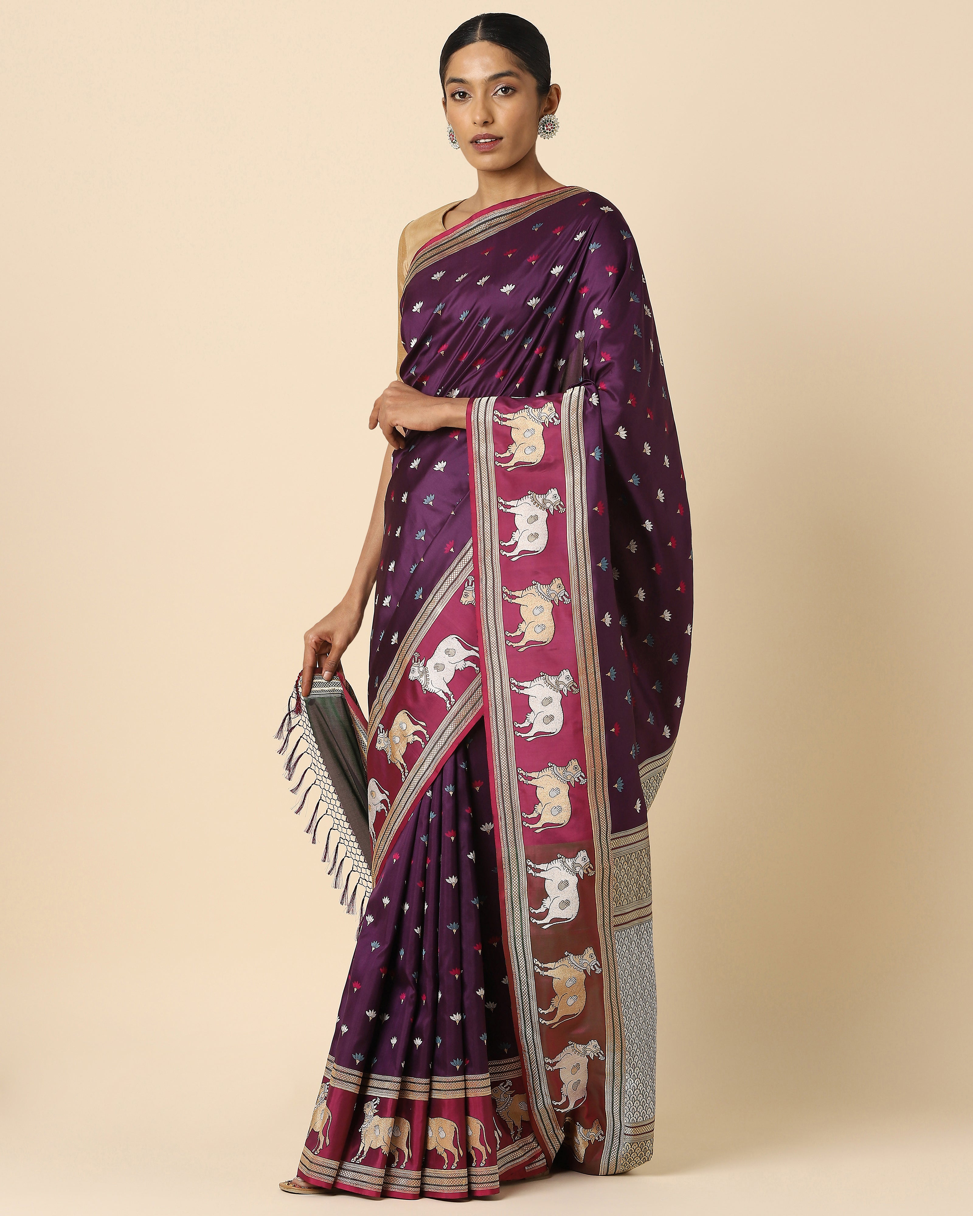 Kamadhenu Banarasi Kadwa Silk Saree