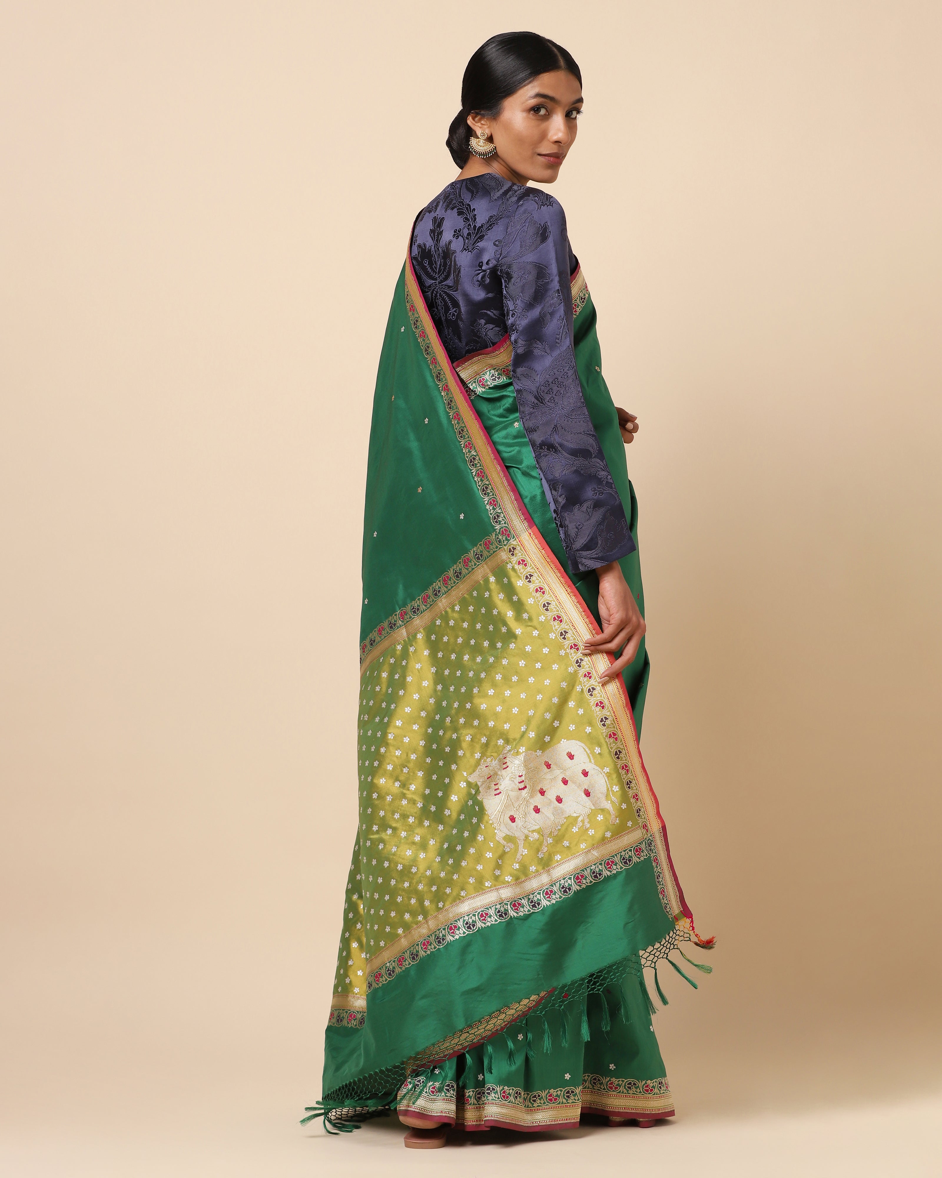 Nandi Banarasi Kadwa Silk Saree