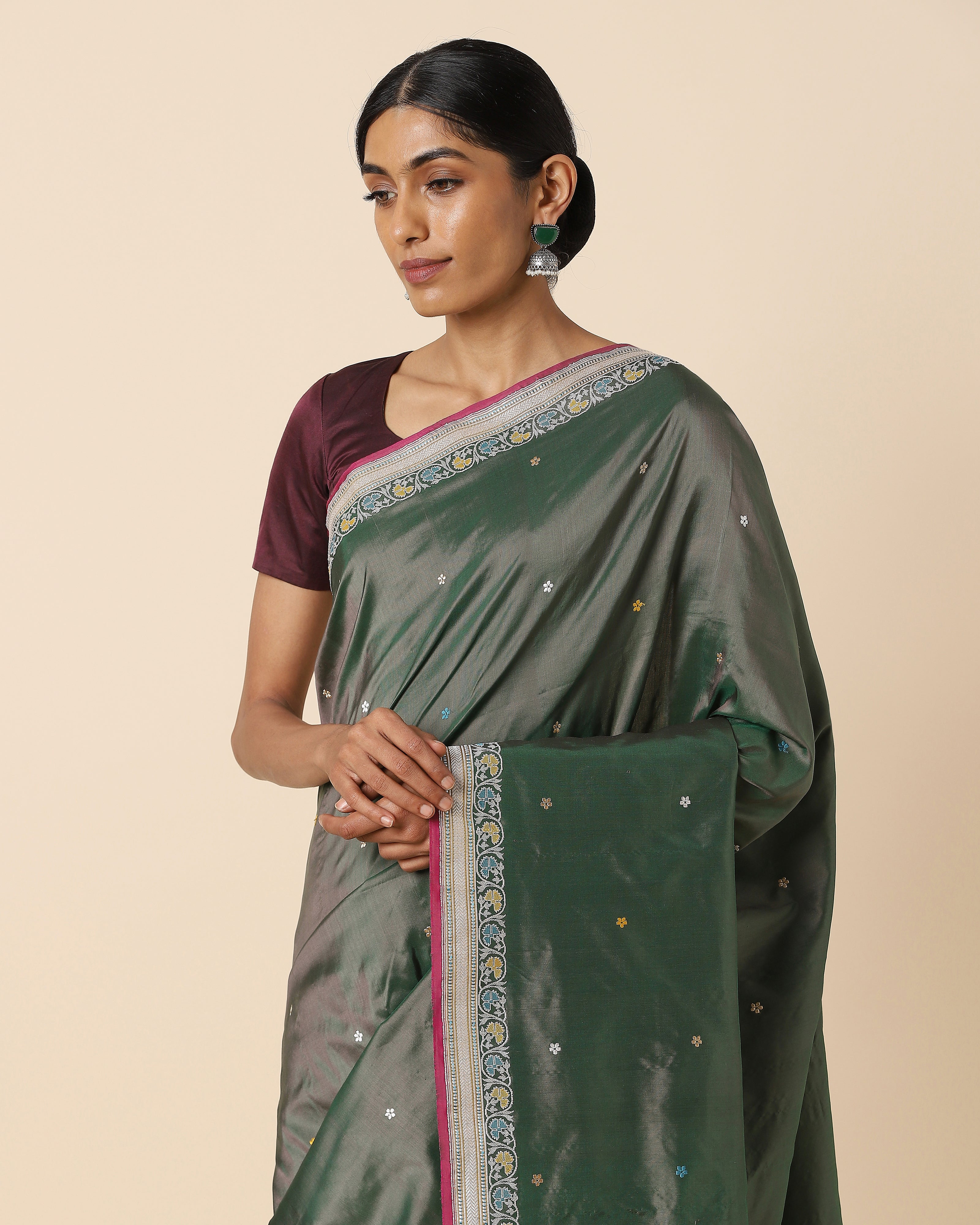 Nandi Banarasi Kadwa Silk Saree