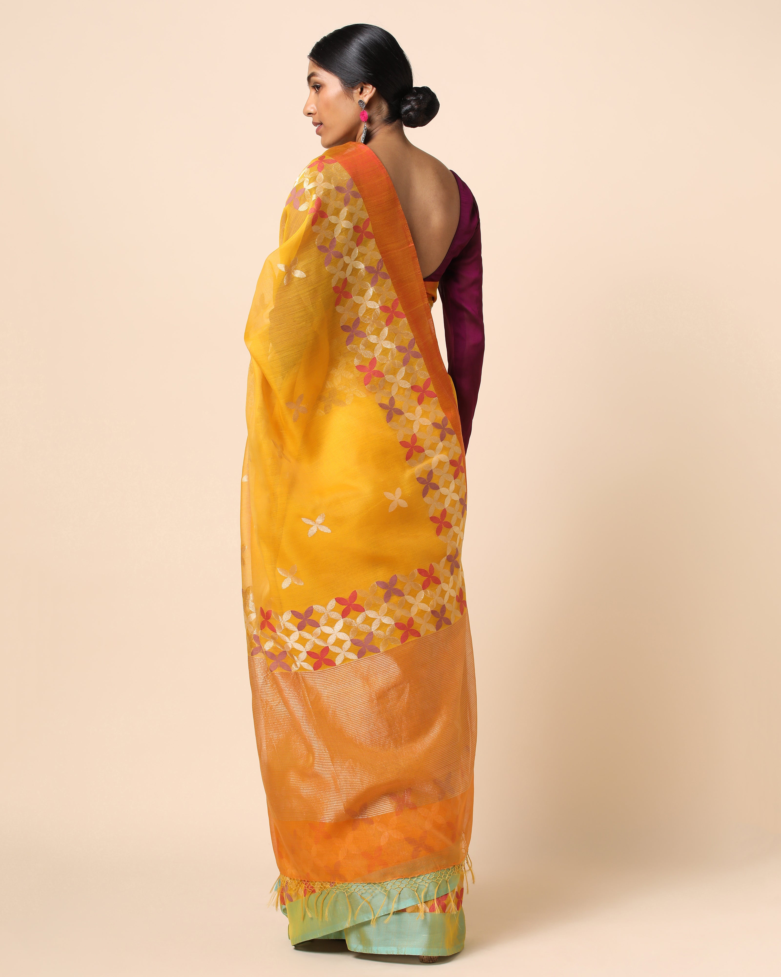 Elanor Banarasi Jamdani Silk Cotton Saree