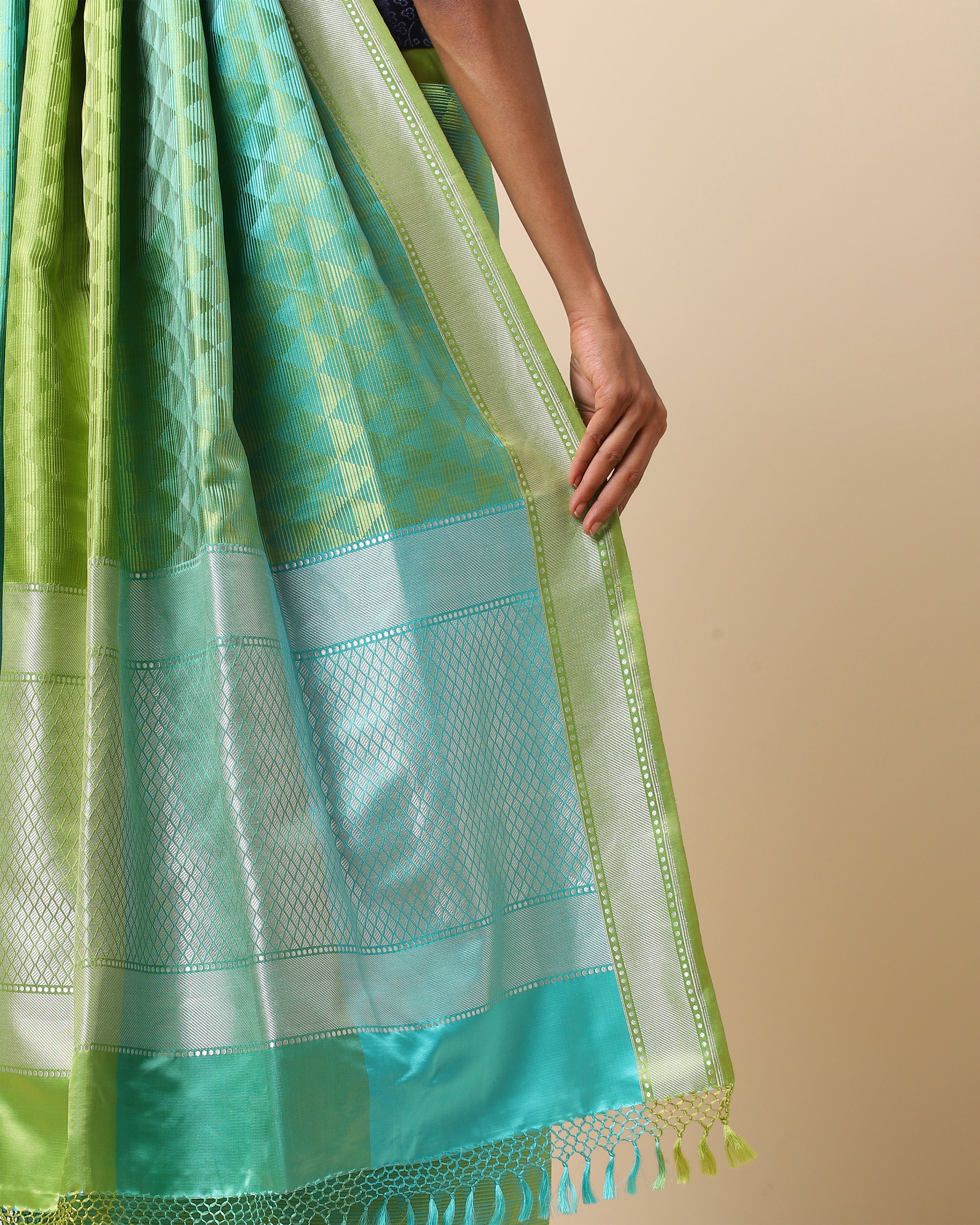 Luna Banarasi Tanchoi and Kadwa Silk Saree
