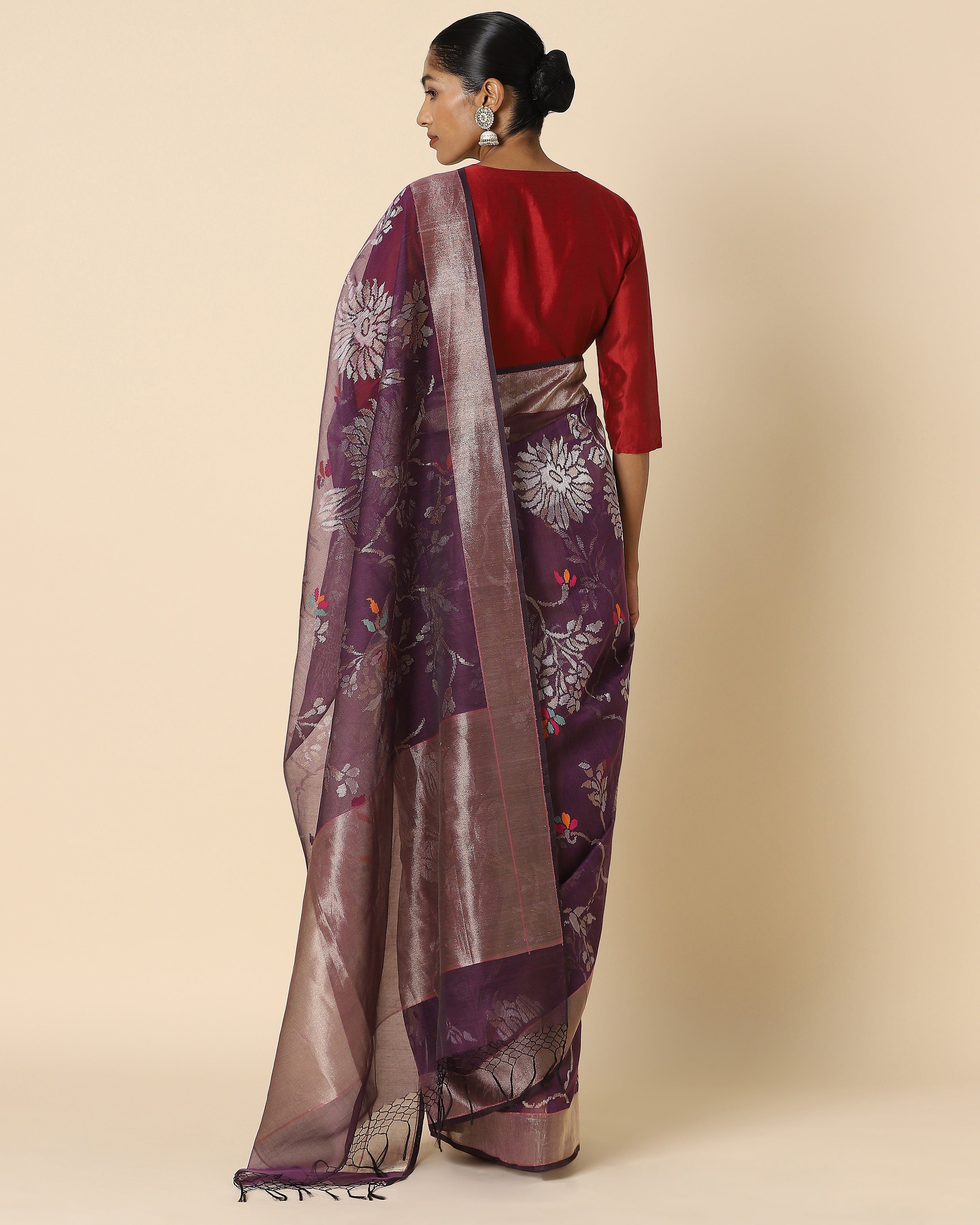 Ahana Banarasi Jamdani Silk Cotton Saree