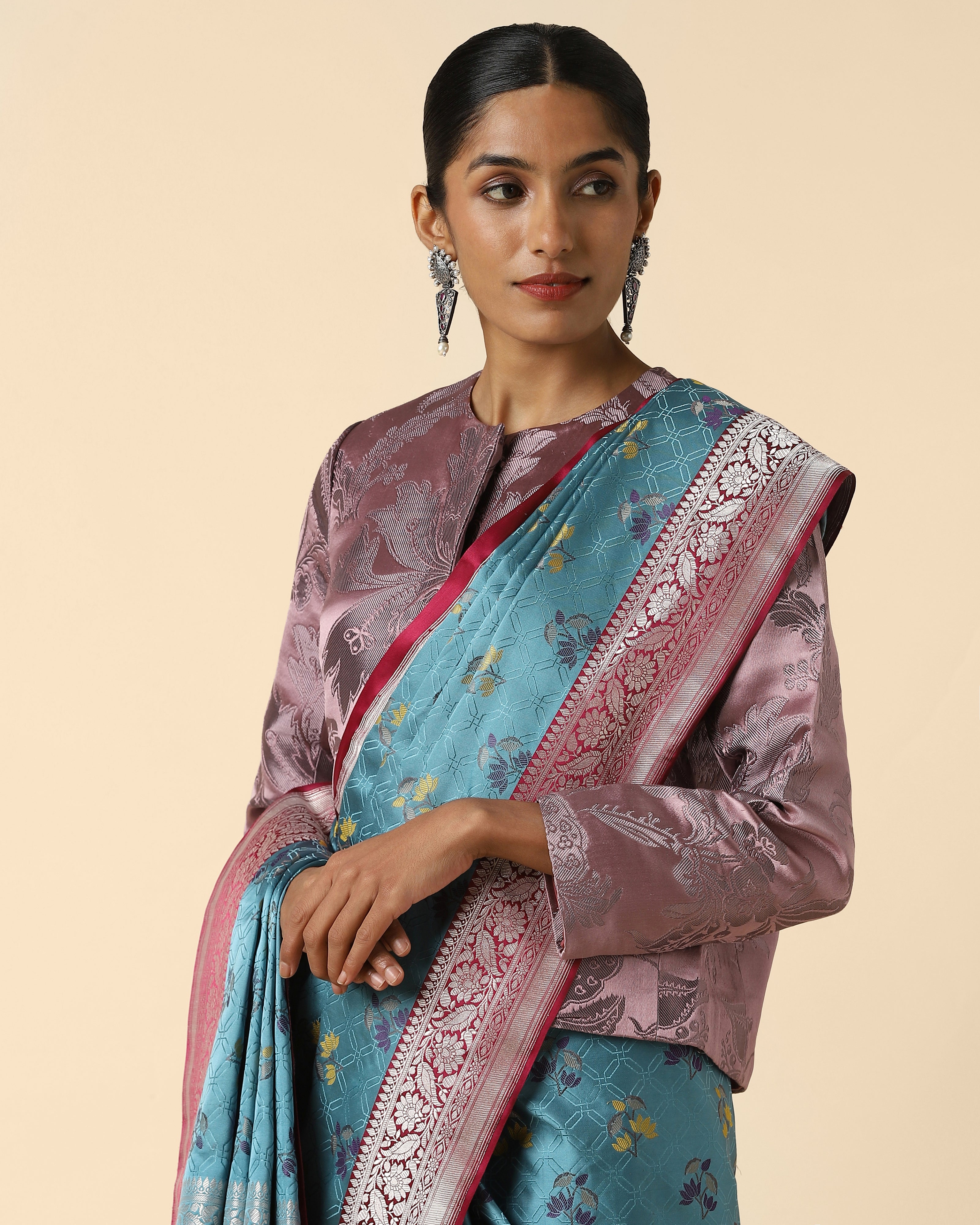 Rupali Banarasi Tanchoi and Kadwa Silk Saree