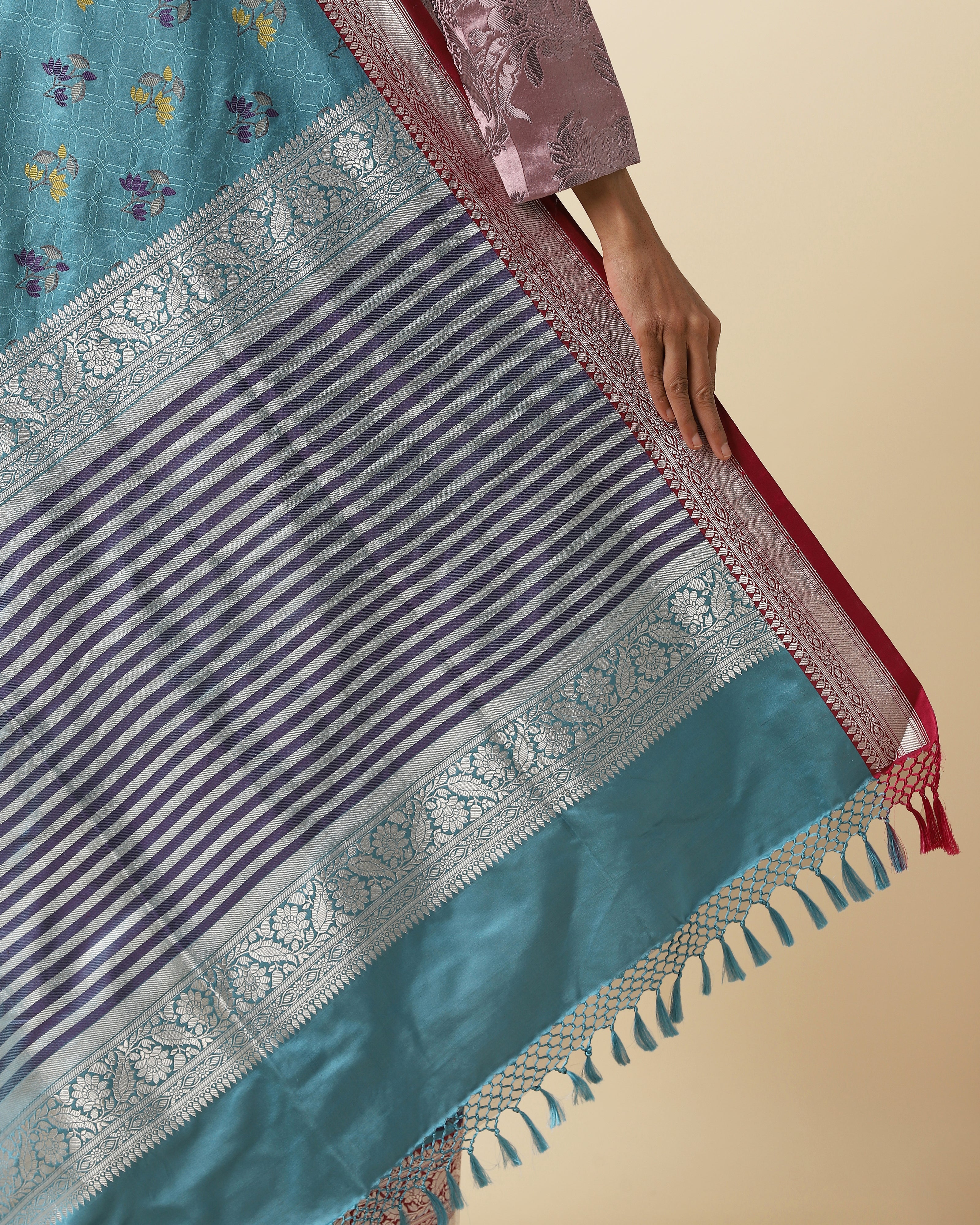 Rupali Banarasi Tanchoi and Kadwa Silk Saree