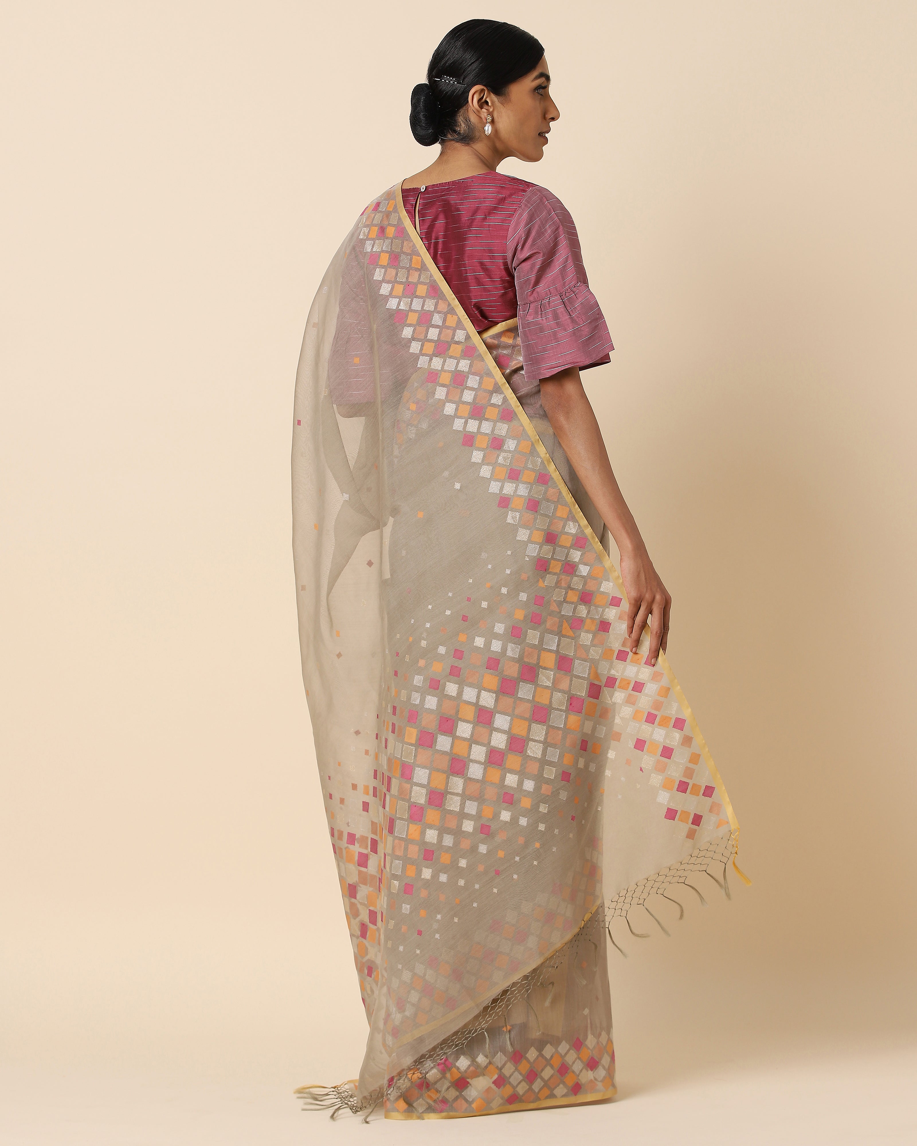 Shikha Banarasi Jamdani Silk Saree