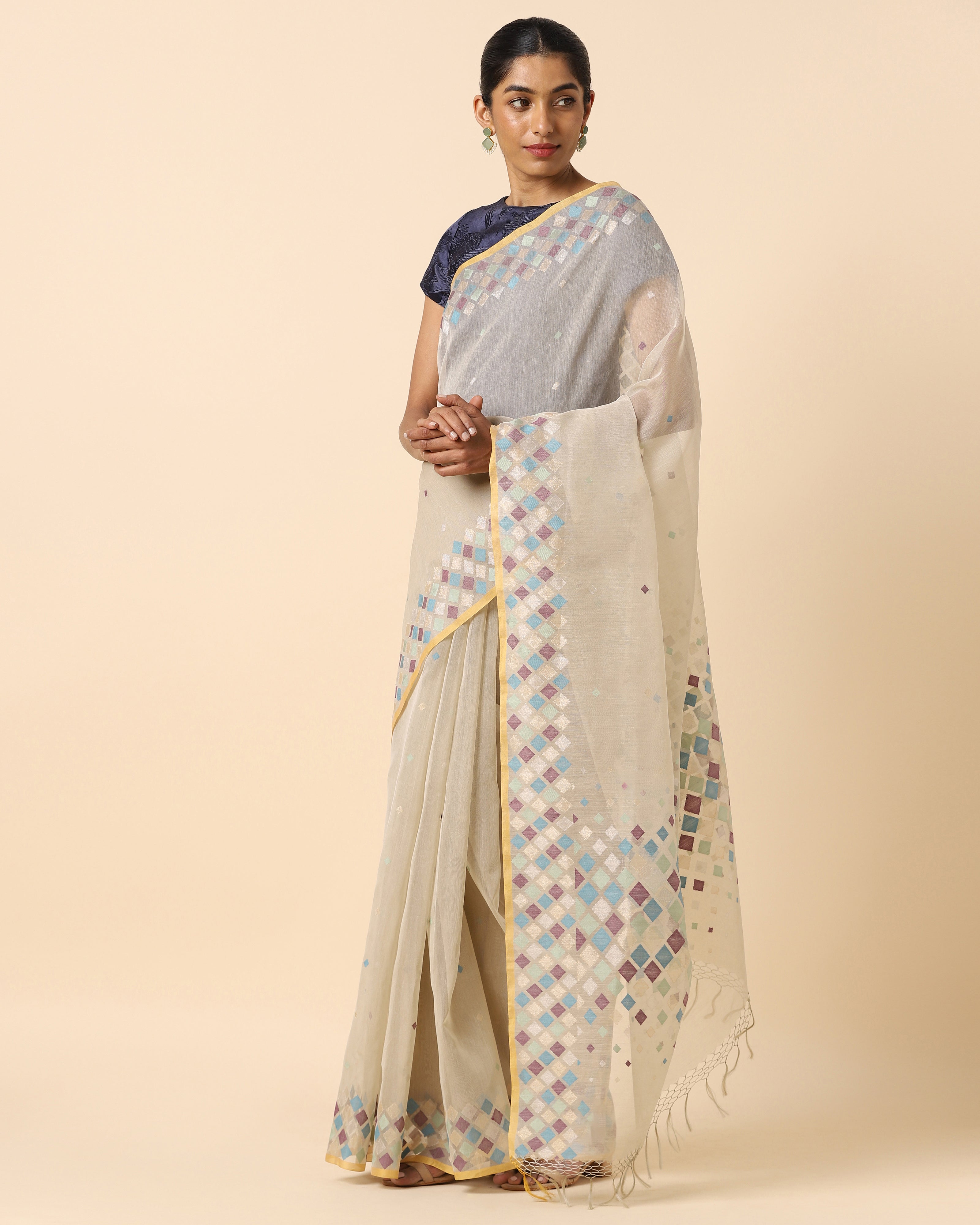 Shikha Banarasi Jamdani Silk Saree