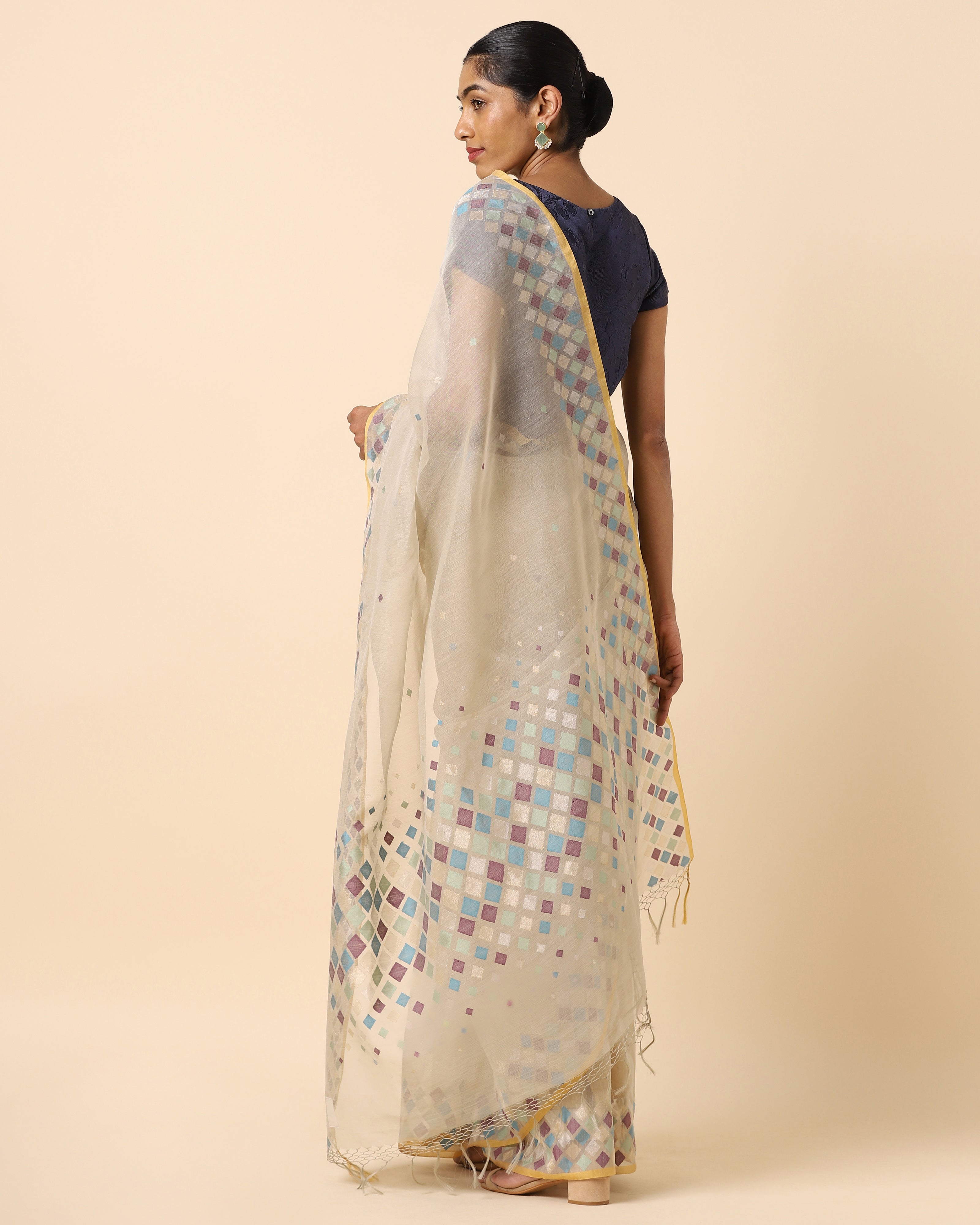 Shikha Banarasi Jamdani Silk Saree