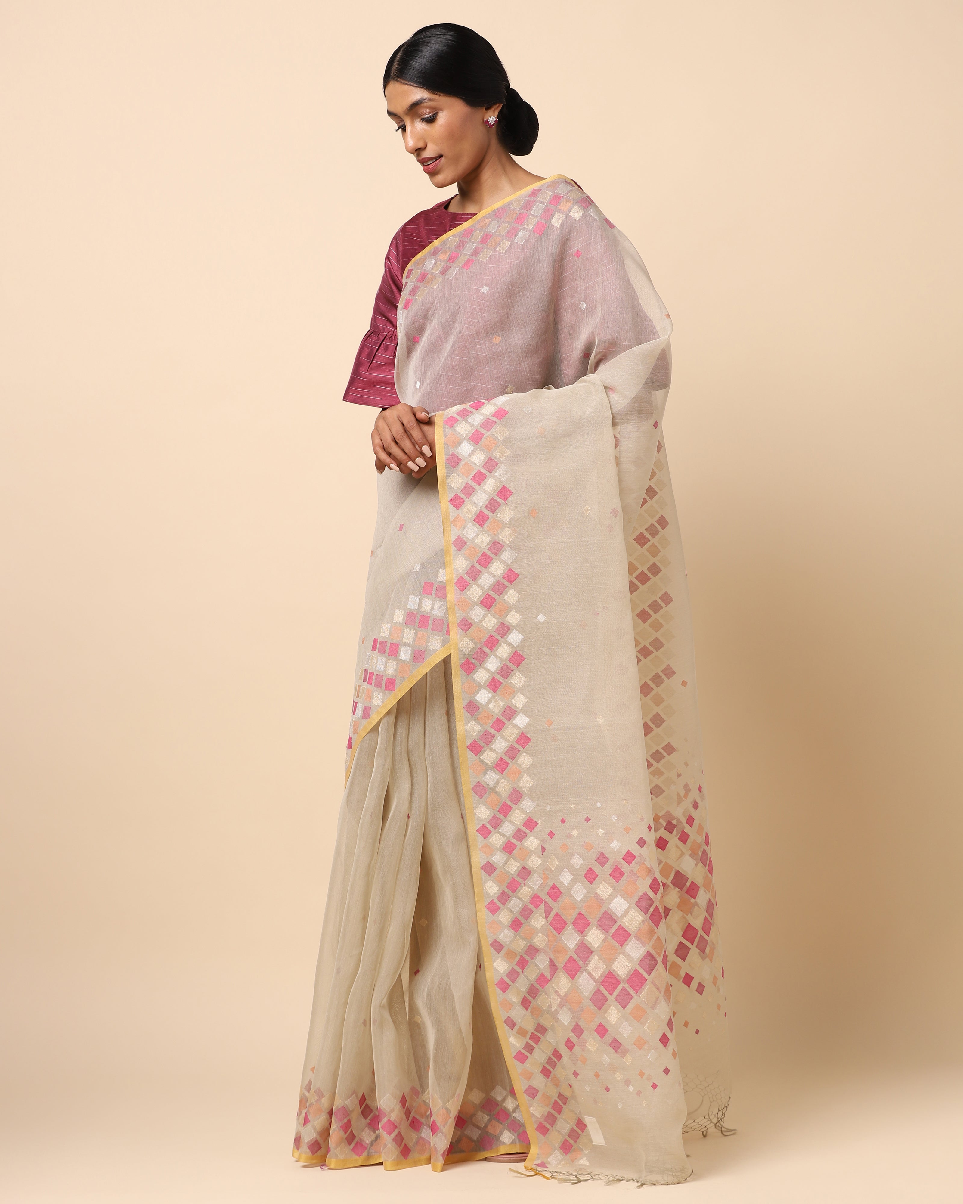 Shikha Banarasi Jamdani Silk Cotton Saree