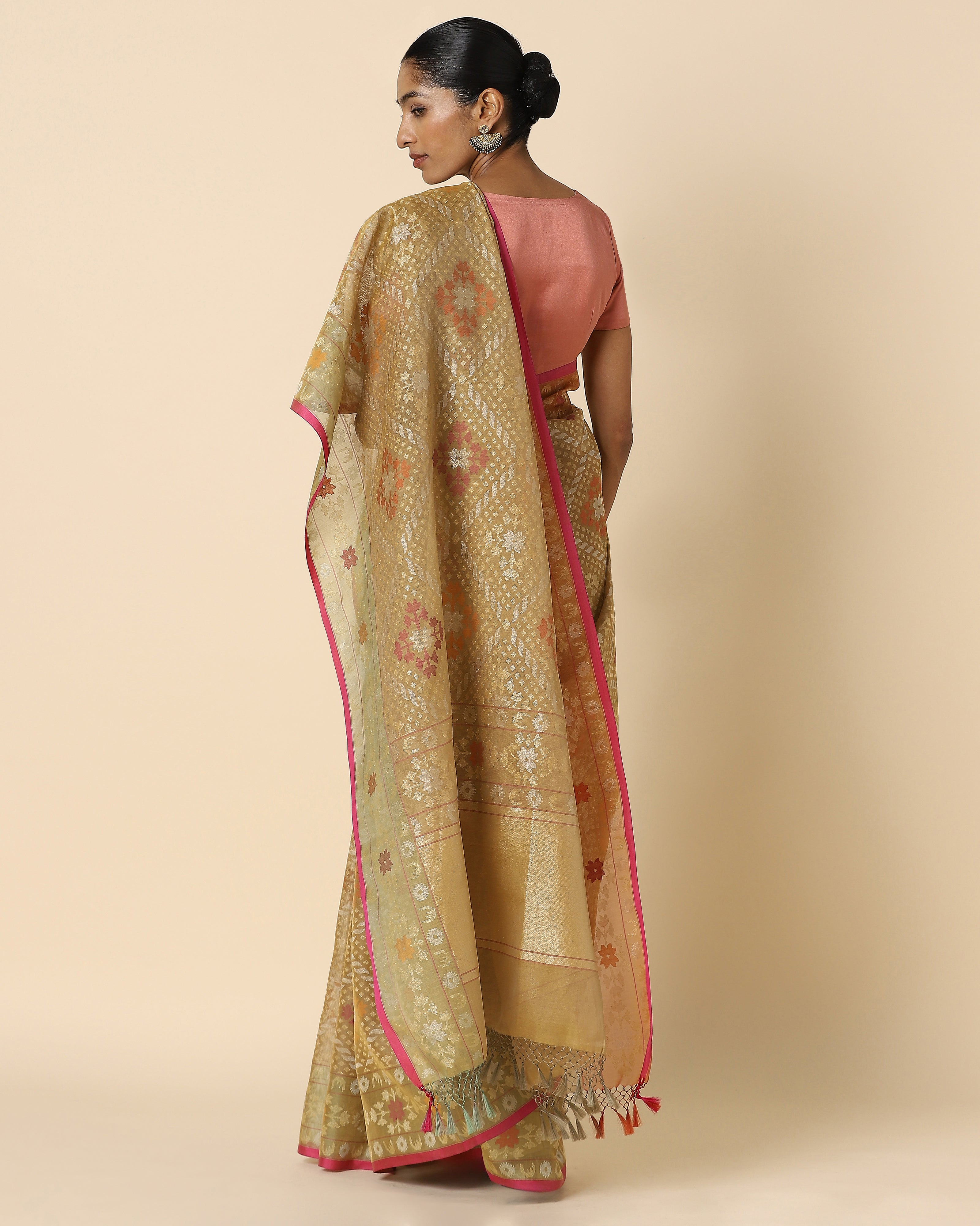 Kavi Banarasi Jamdani Silk Saree
