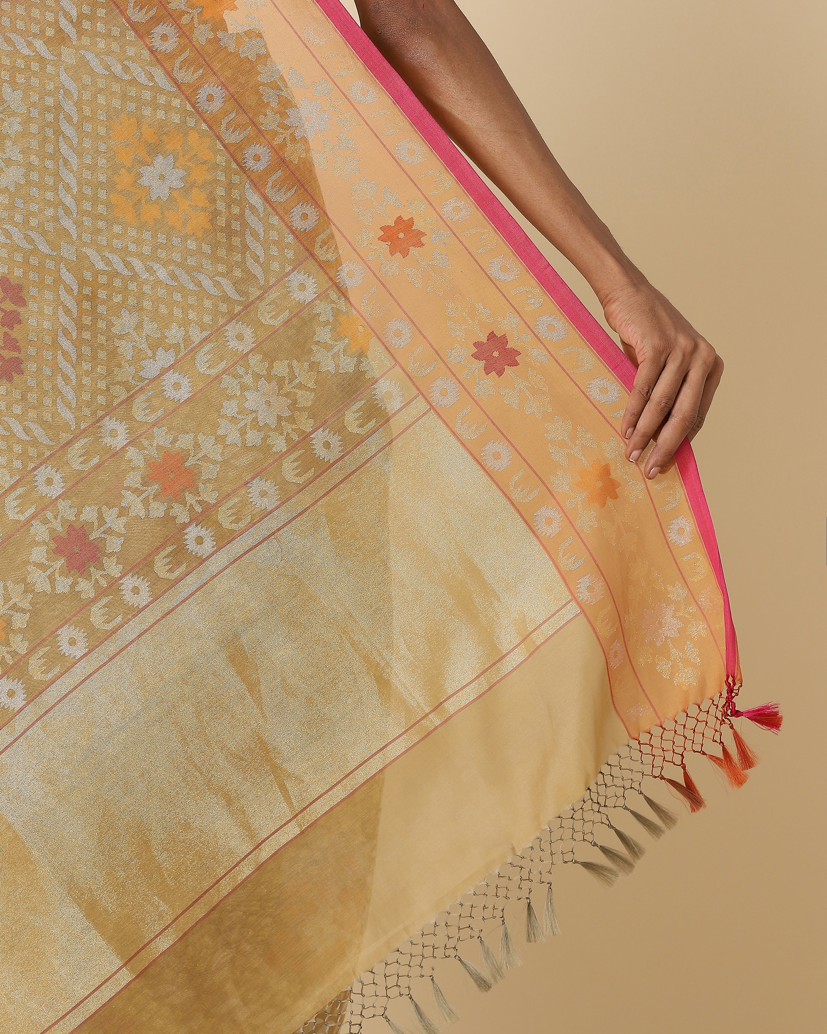 Kavi Banarasi Jamdani Silk Saree