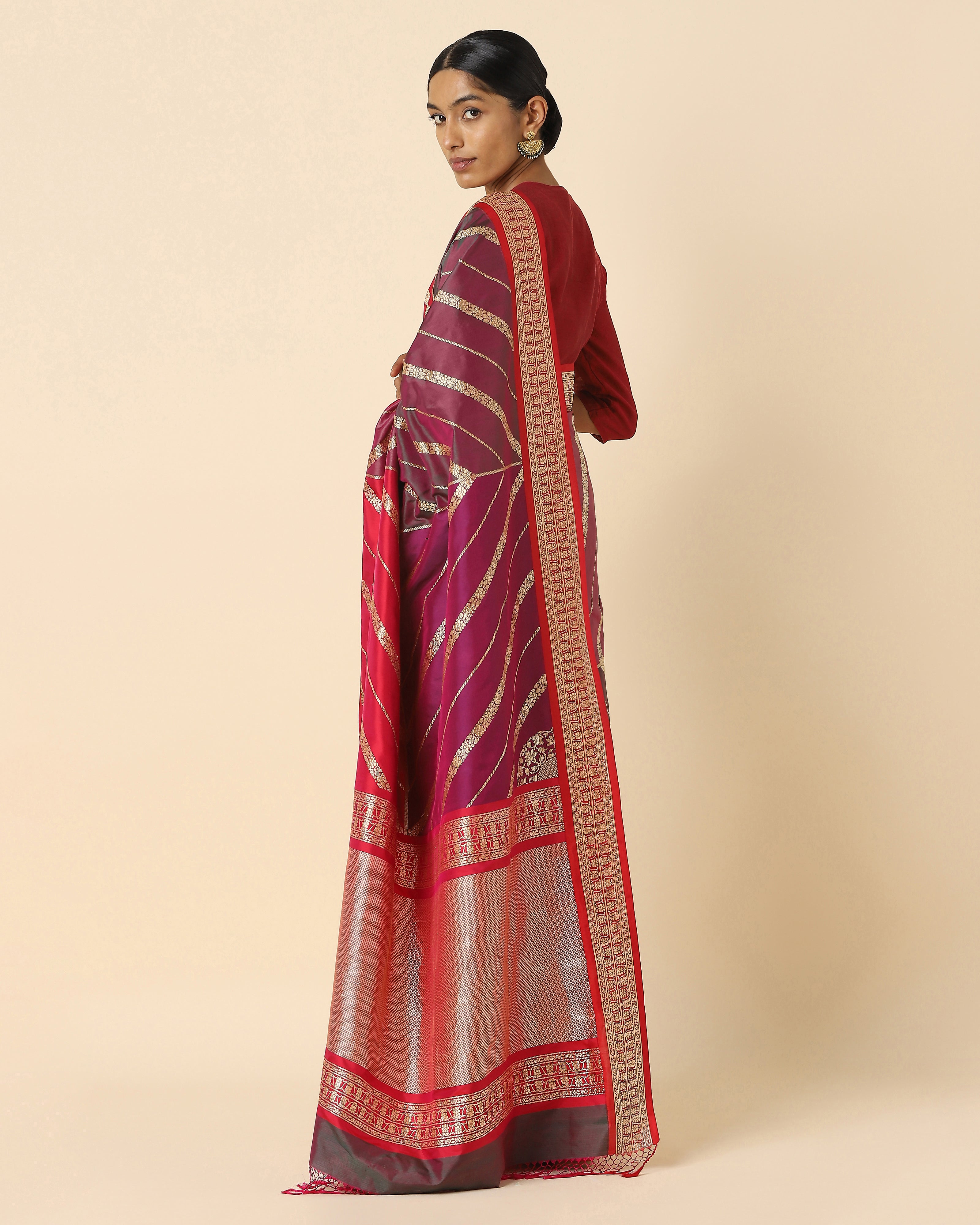 Aloka Banarasi Rangkaat Silk Saree