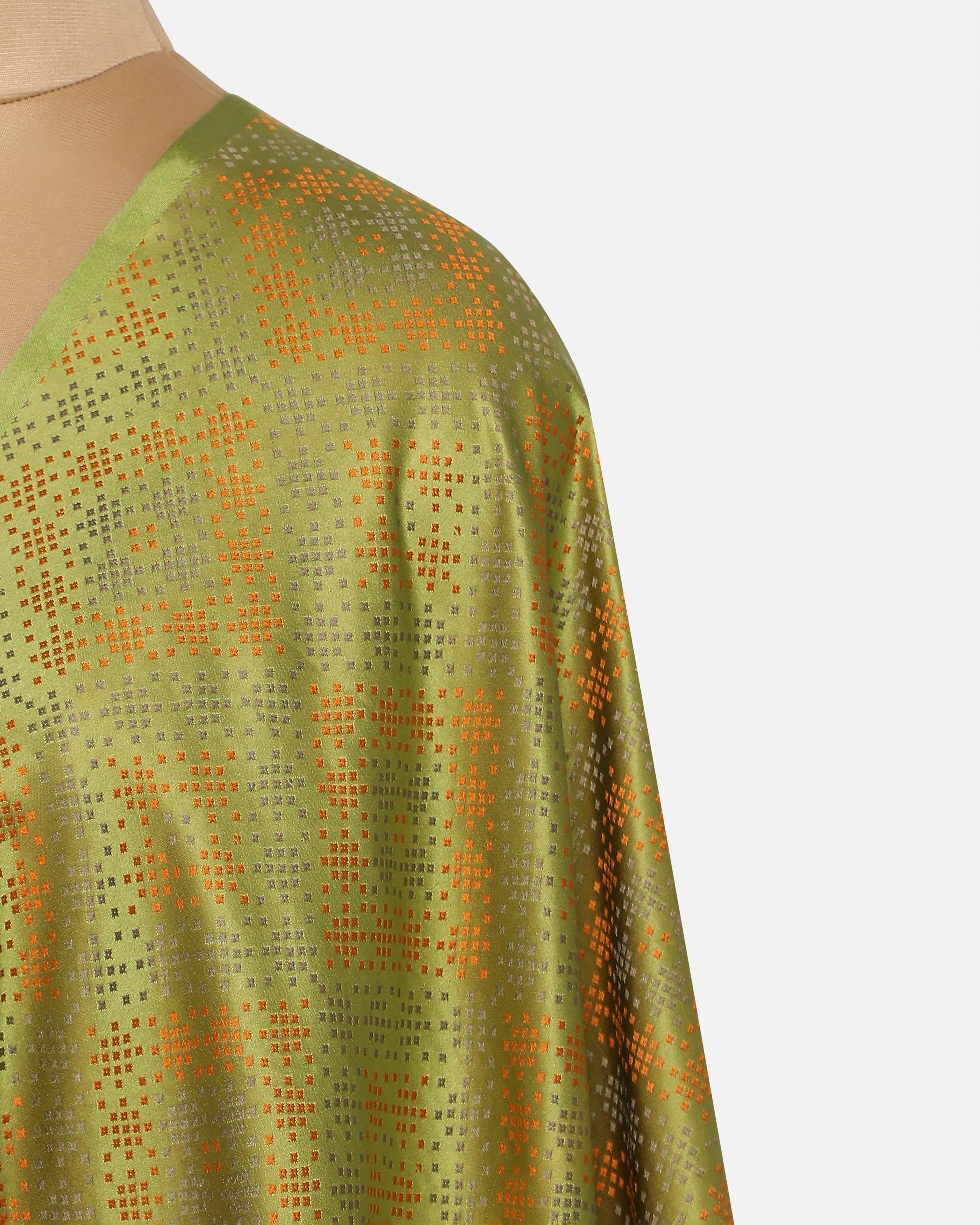 Aurora Banarasi Tanchoi Silk Suit Fabric