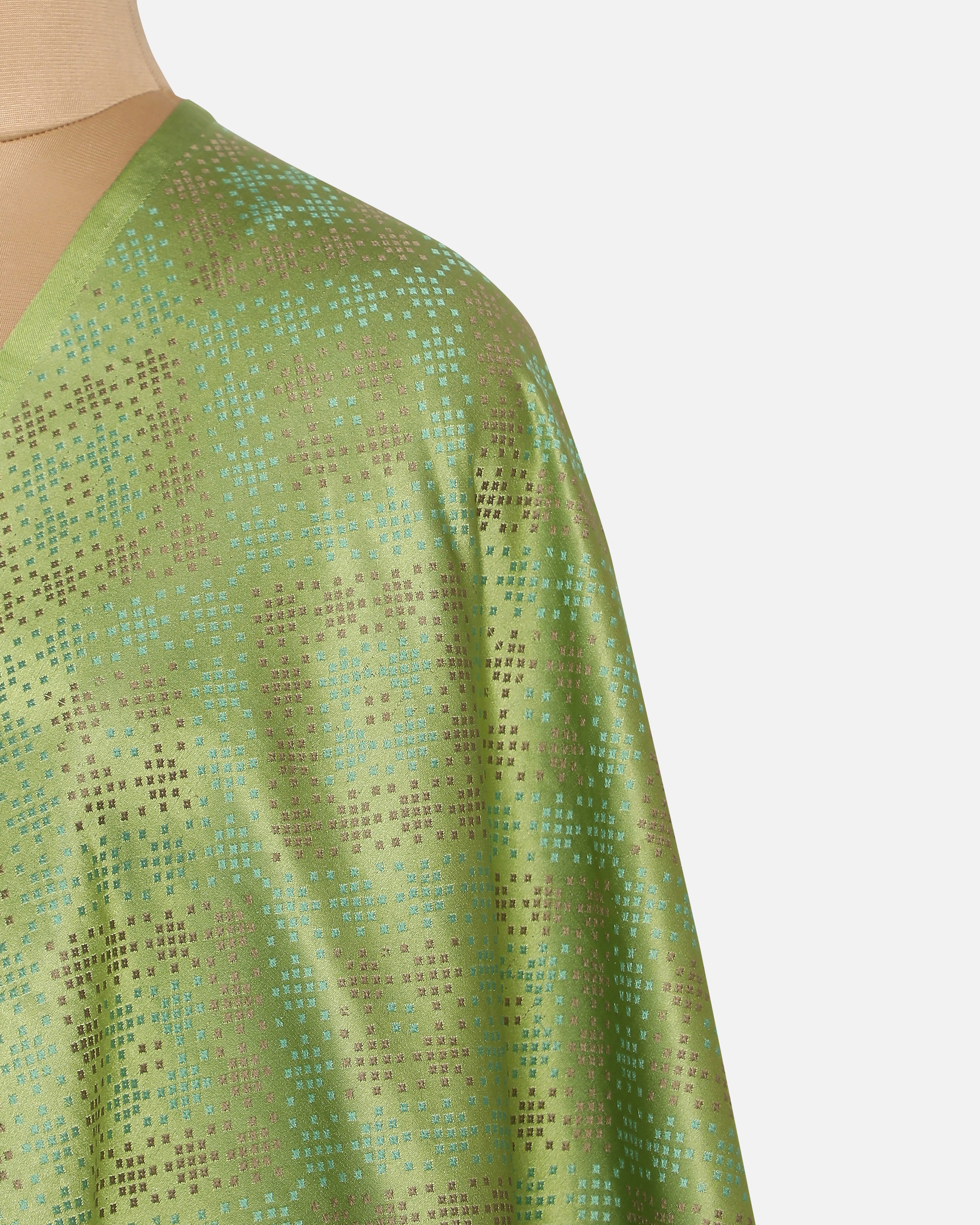 Aurora Banarasi Tanchoi Silk Suit Fabric