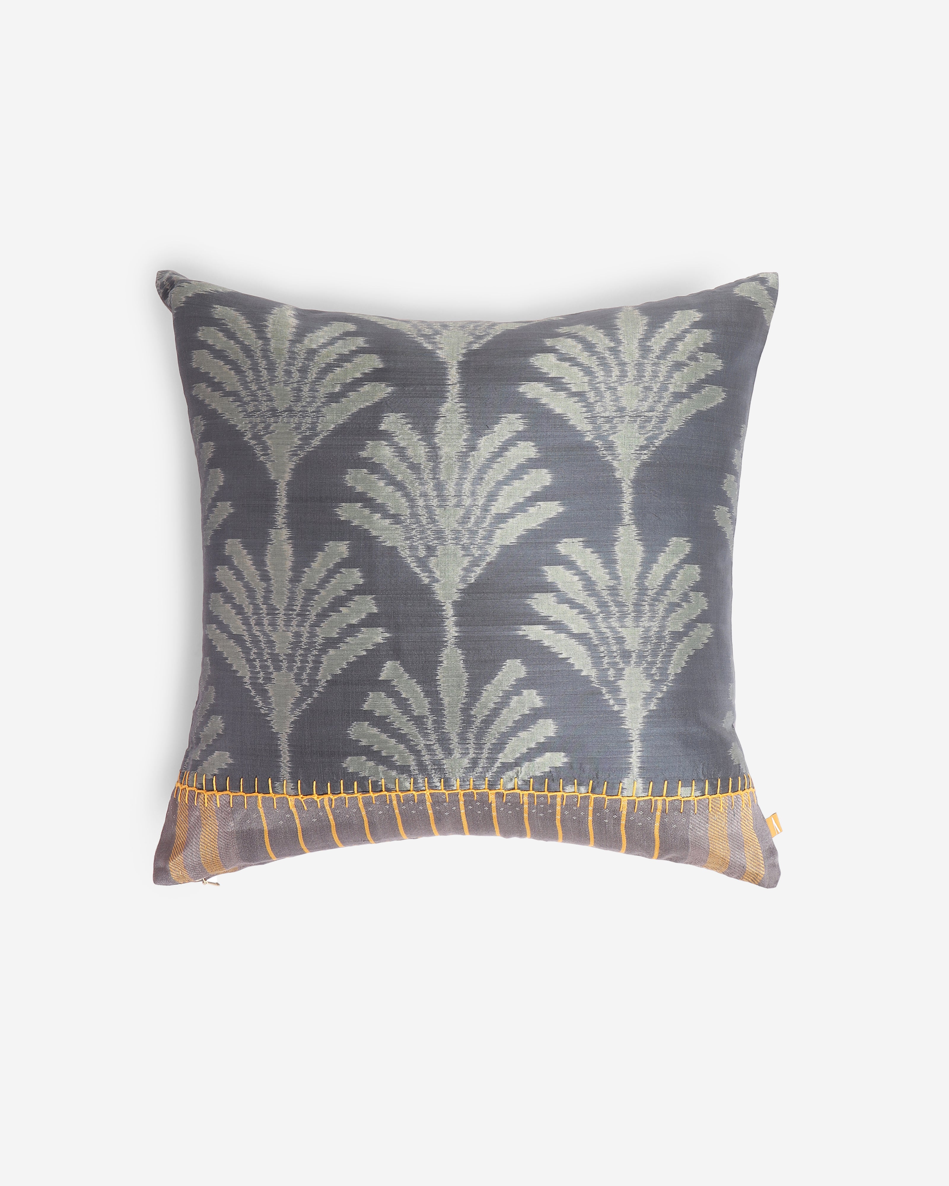 Vasu Pochampally Weft Ikat Cotton Silk Cushion Cover