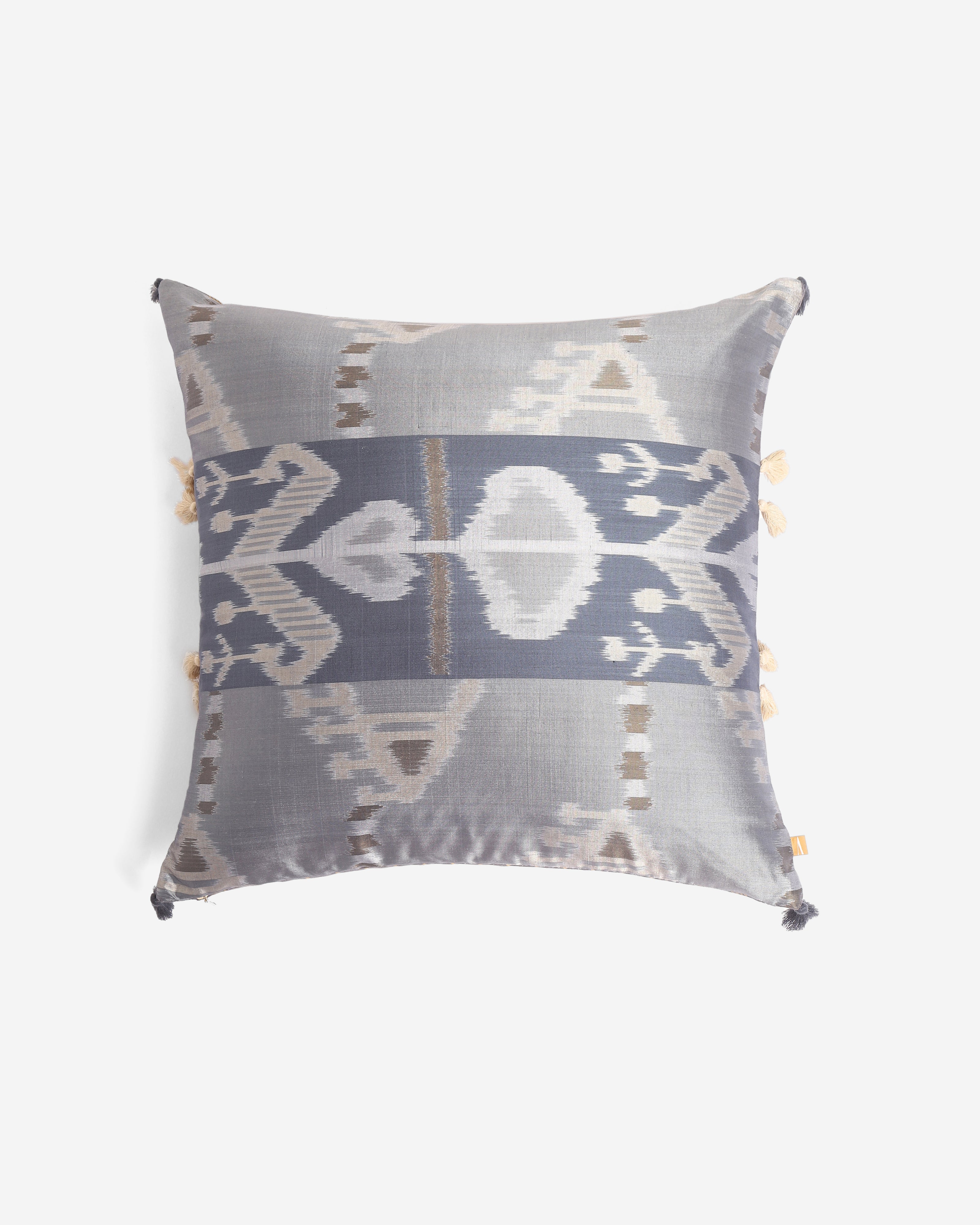 Sefa Pochampally Weft Ikat Cotton Silk Cushion Cover