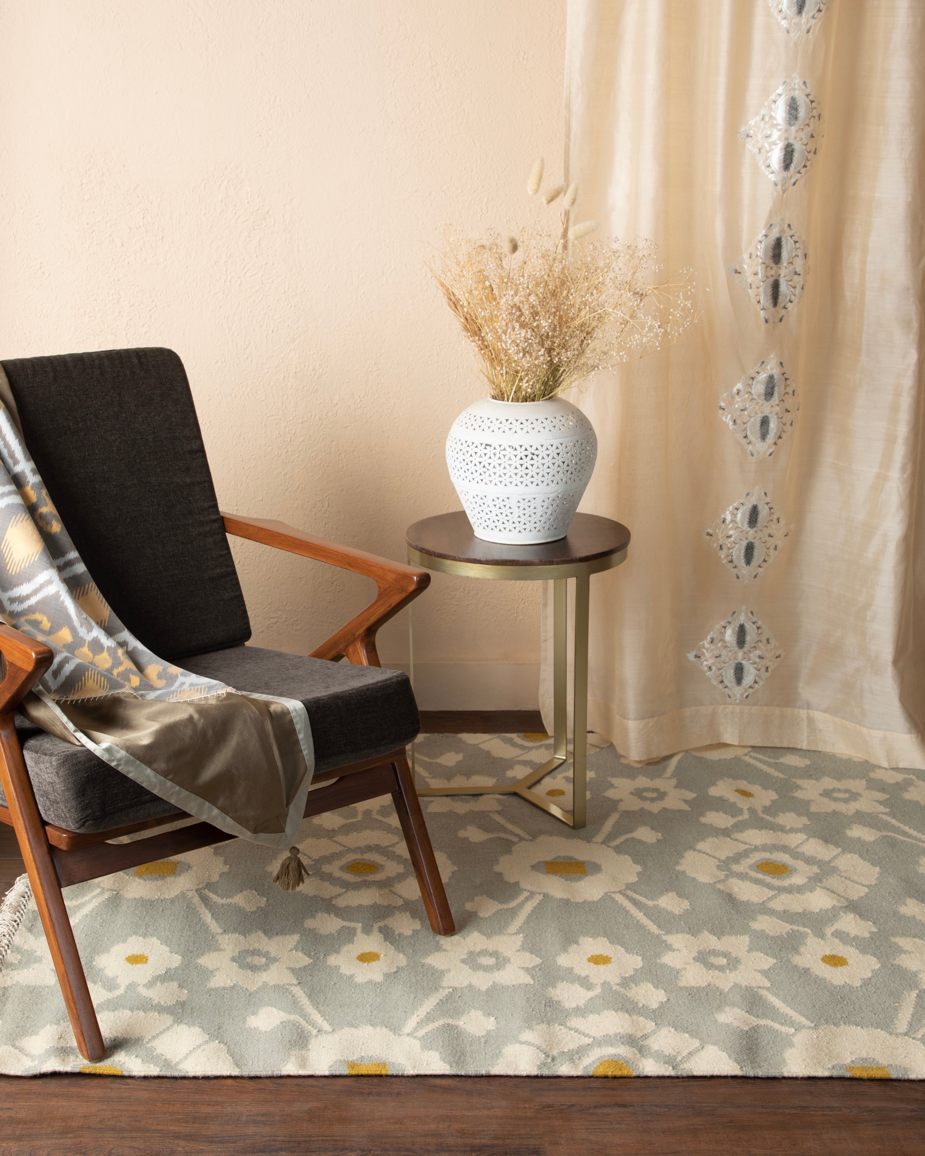 Gulya Bhadohi Panja Cotton Wool Rug