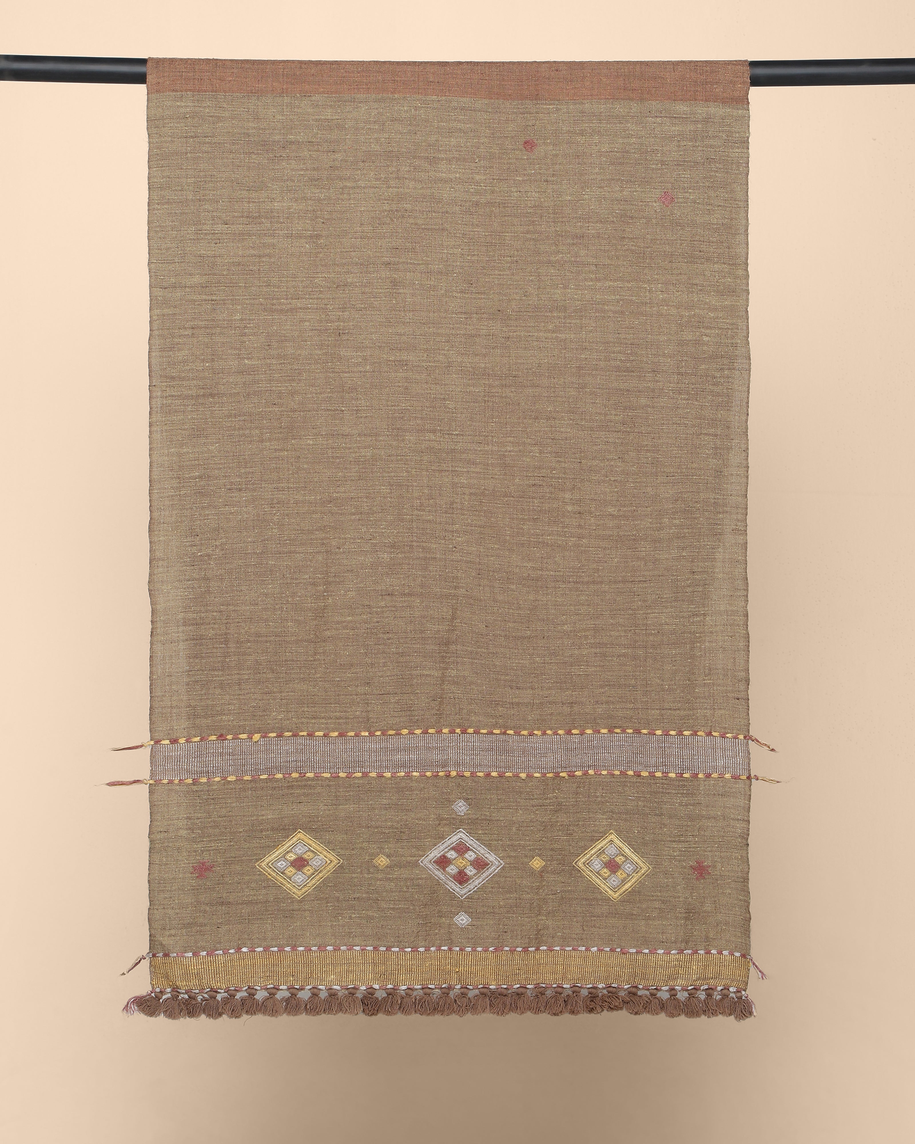 Caria Bhujodi Extra Weft Wool Silk Stole