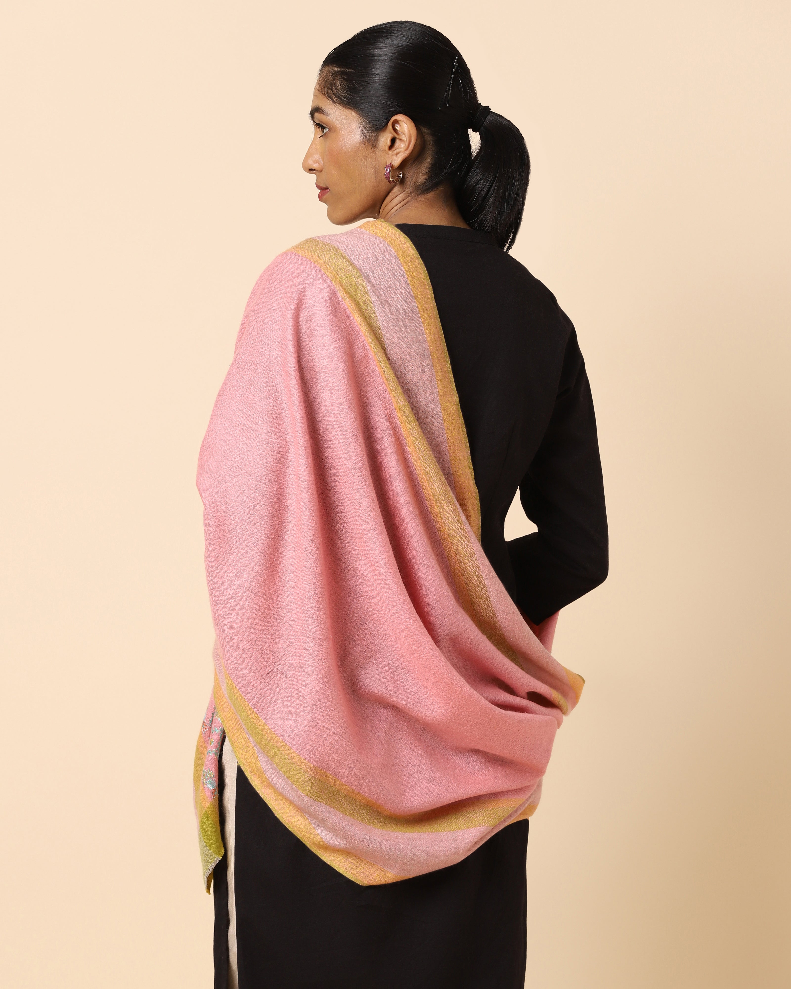 Jaal Kashmir Sozni Embroidery Pashmina Stole