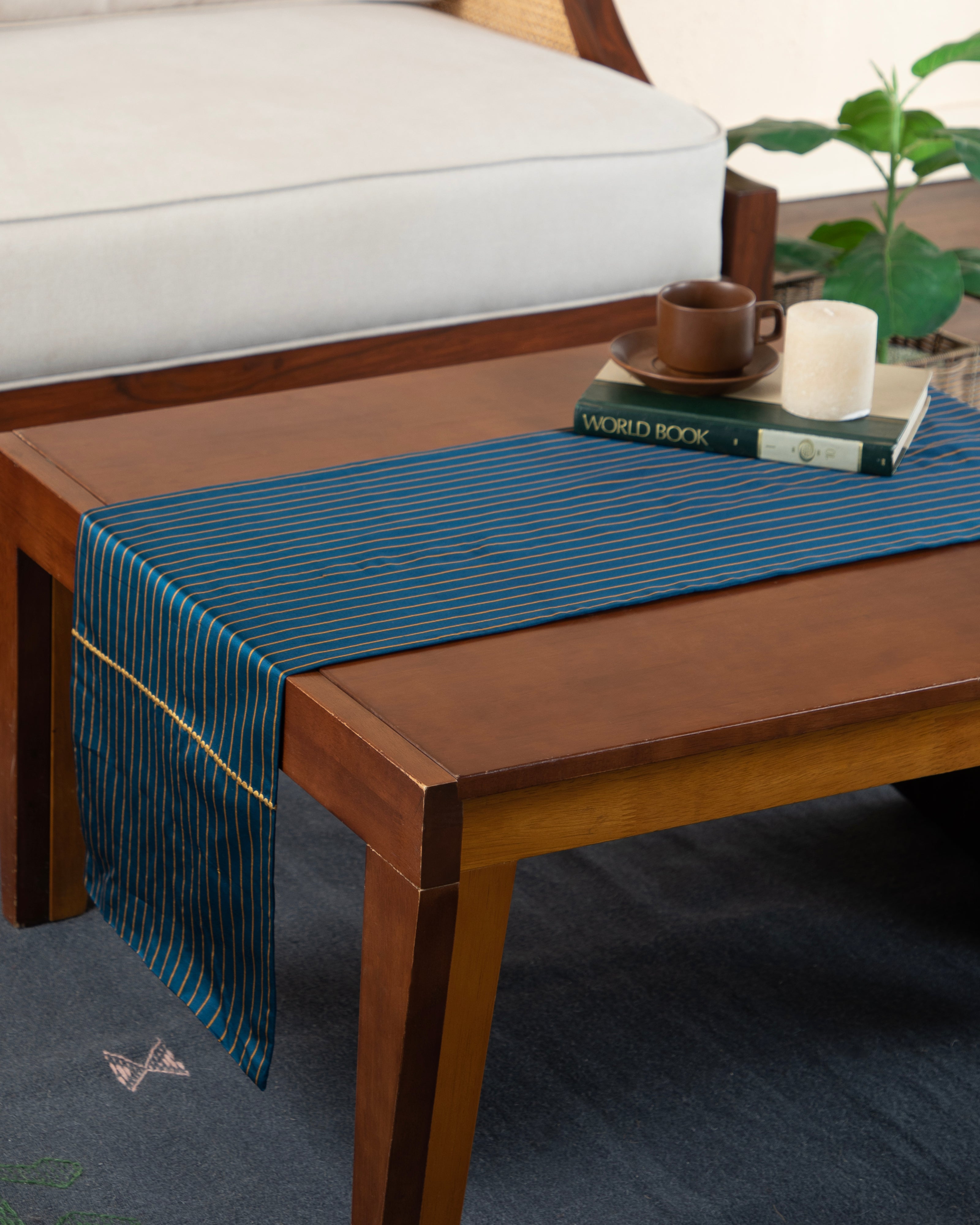 Leena Satin Silk Cotton Table Runner