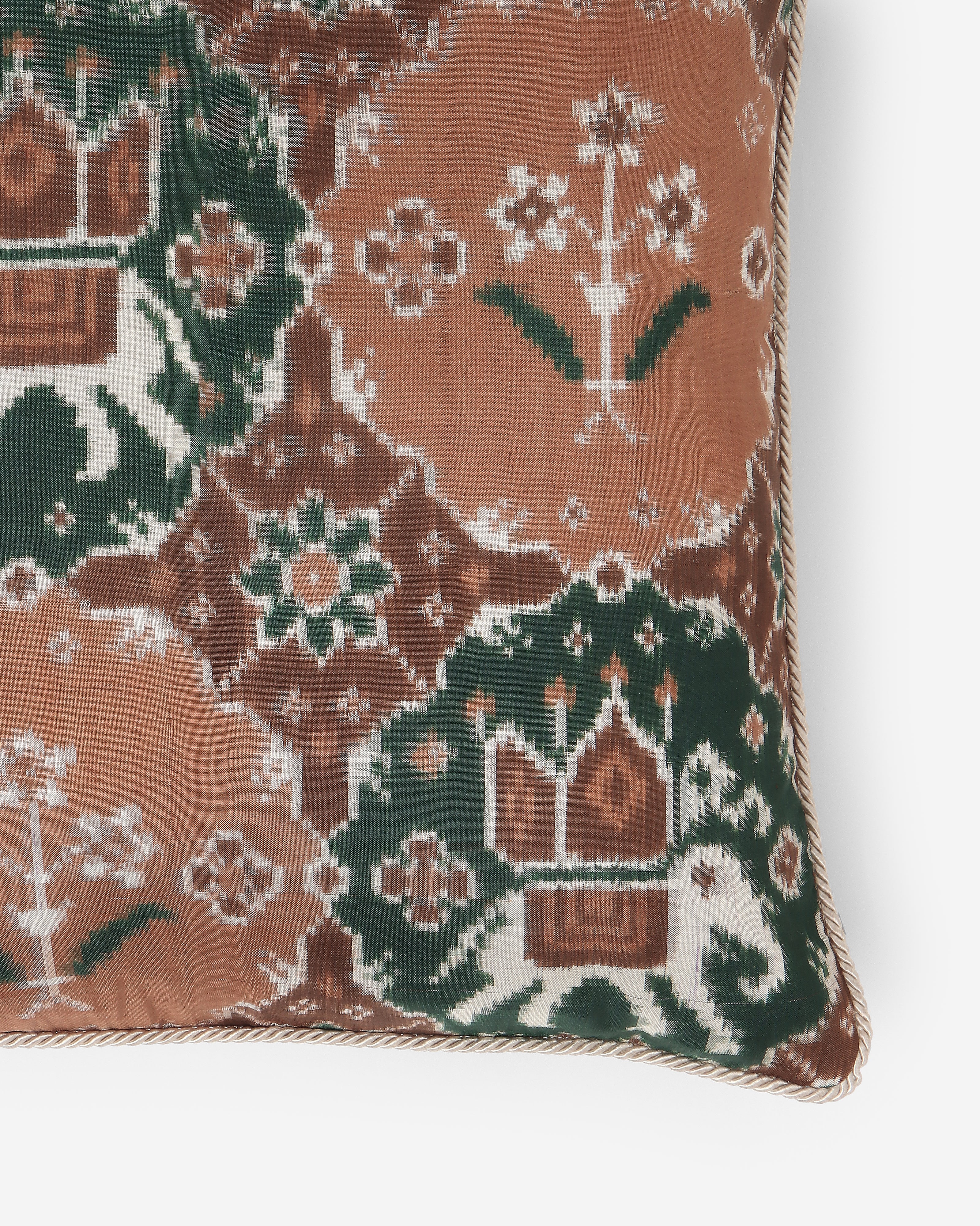 Uma Pochampally Double Ikat Silk Cushion Cover