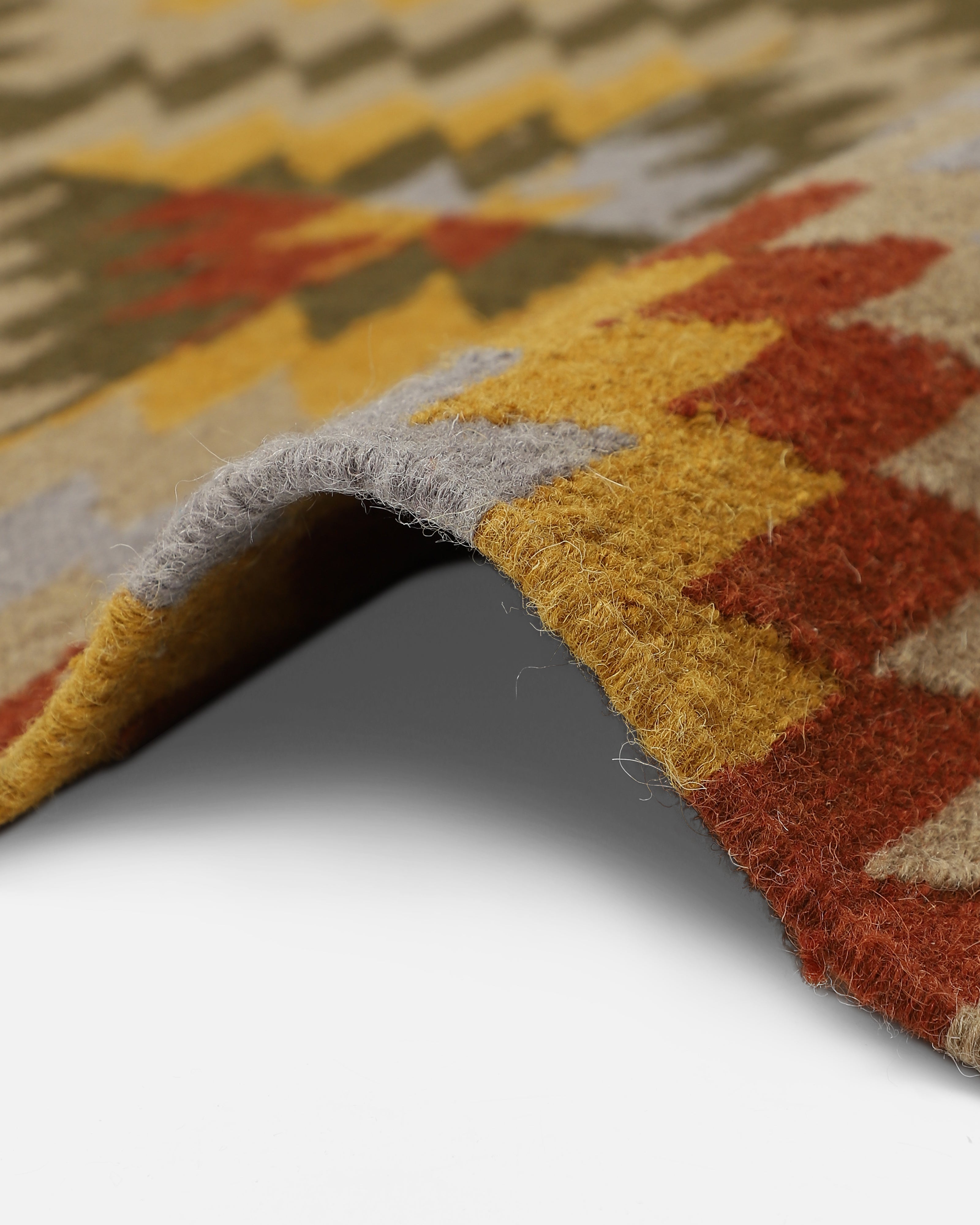 Maggia Bhadohi Panja Cotton Wool Rug