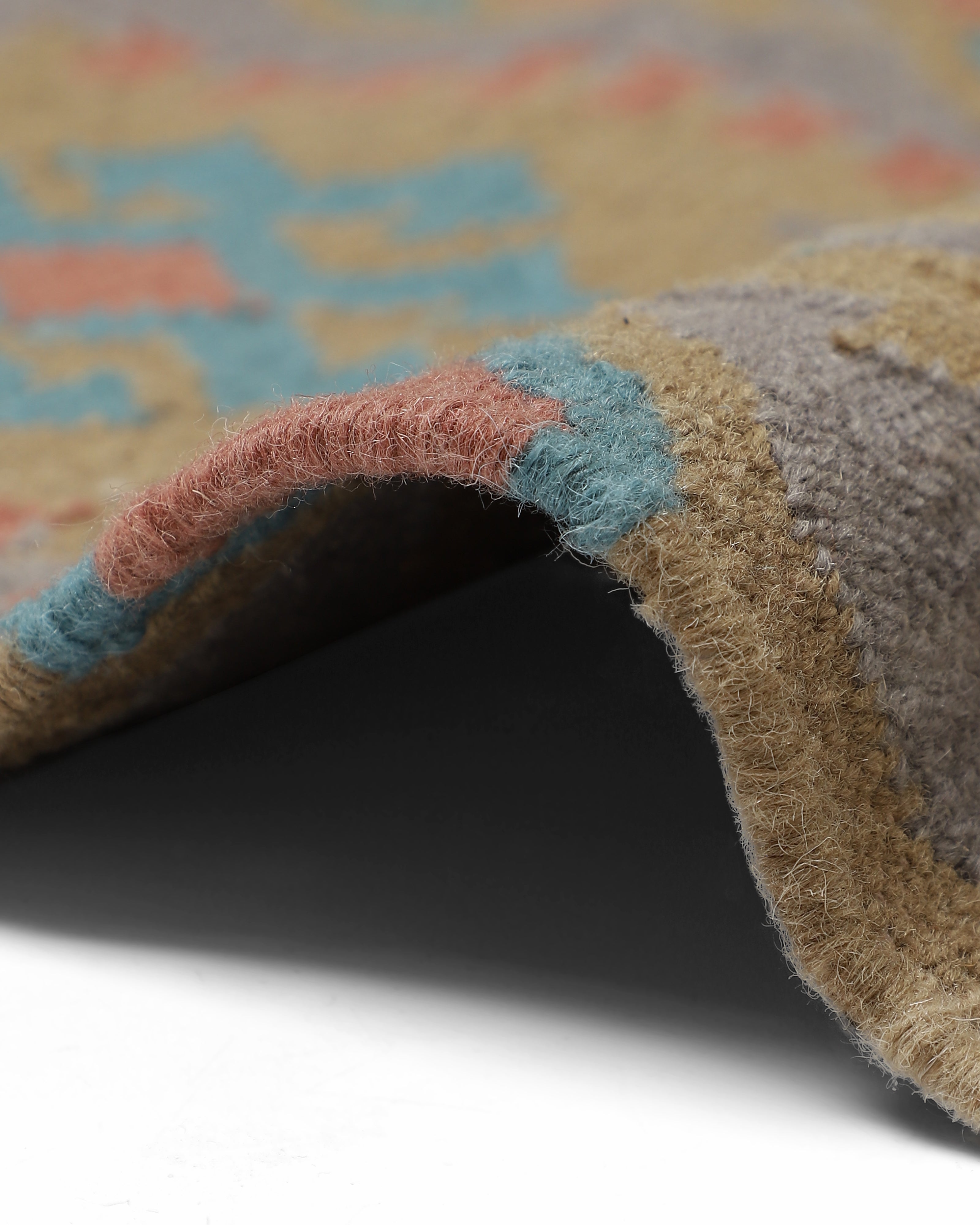 Milan Bhadohi Panja Cotton Wool Rug