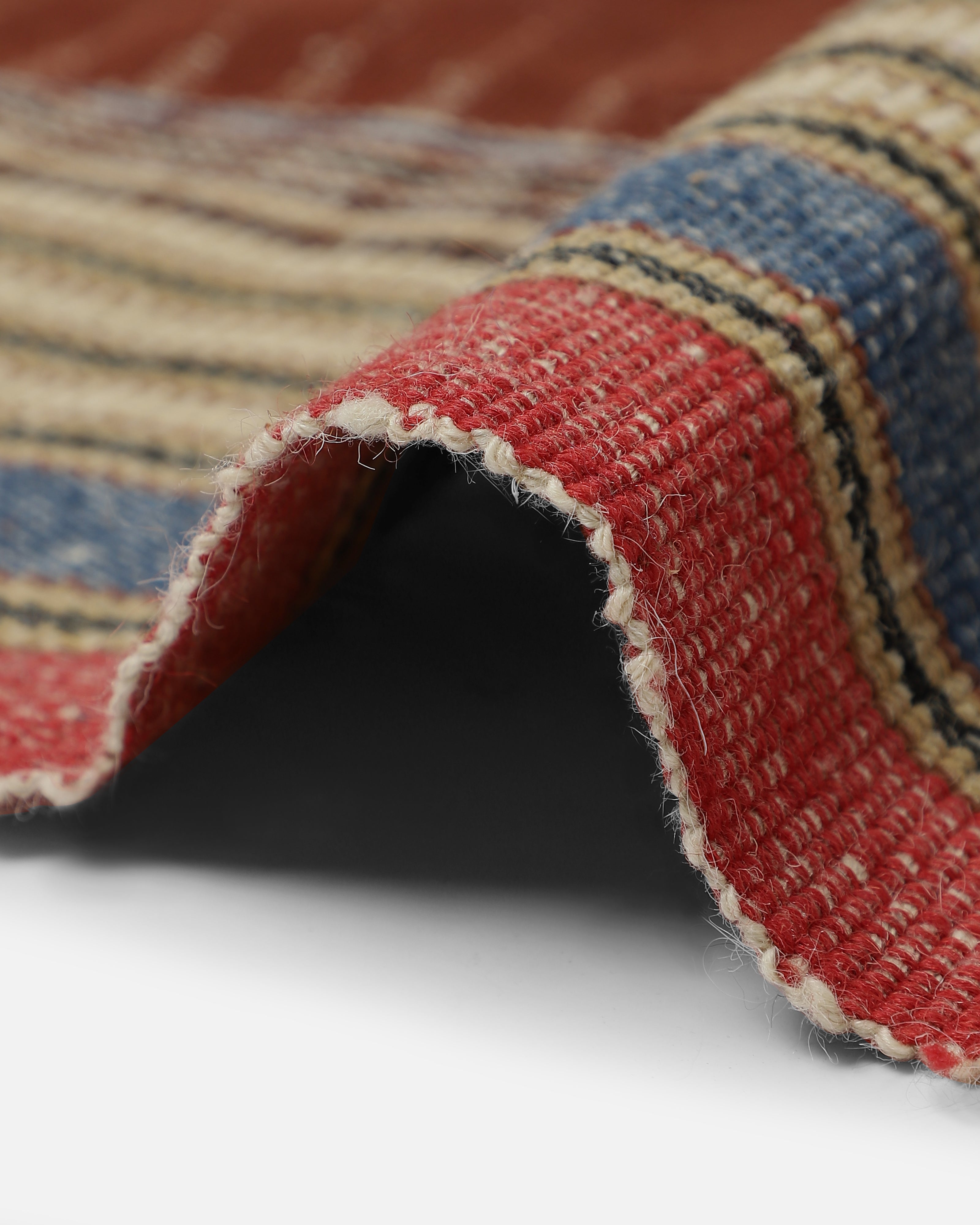 Anitha Bhujodi Extra Weft Wool Cotton Rug