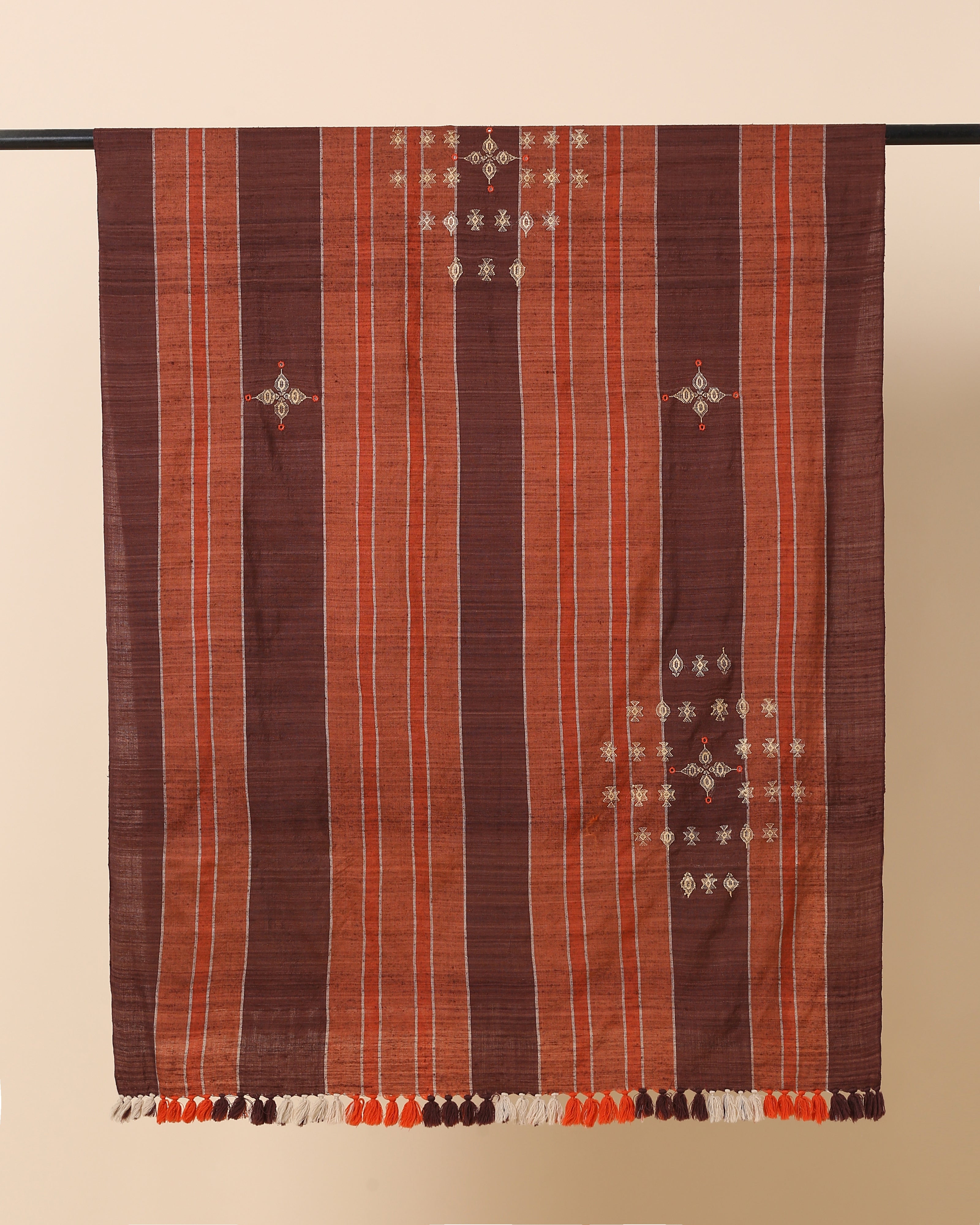 Caso Bhujodi Extra Weft Wool Silk Shawl