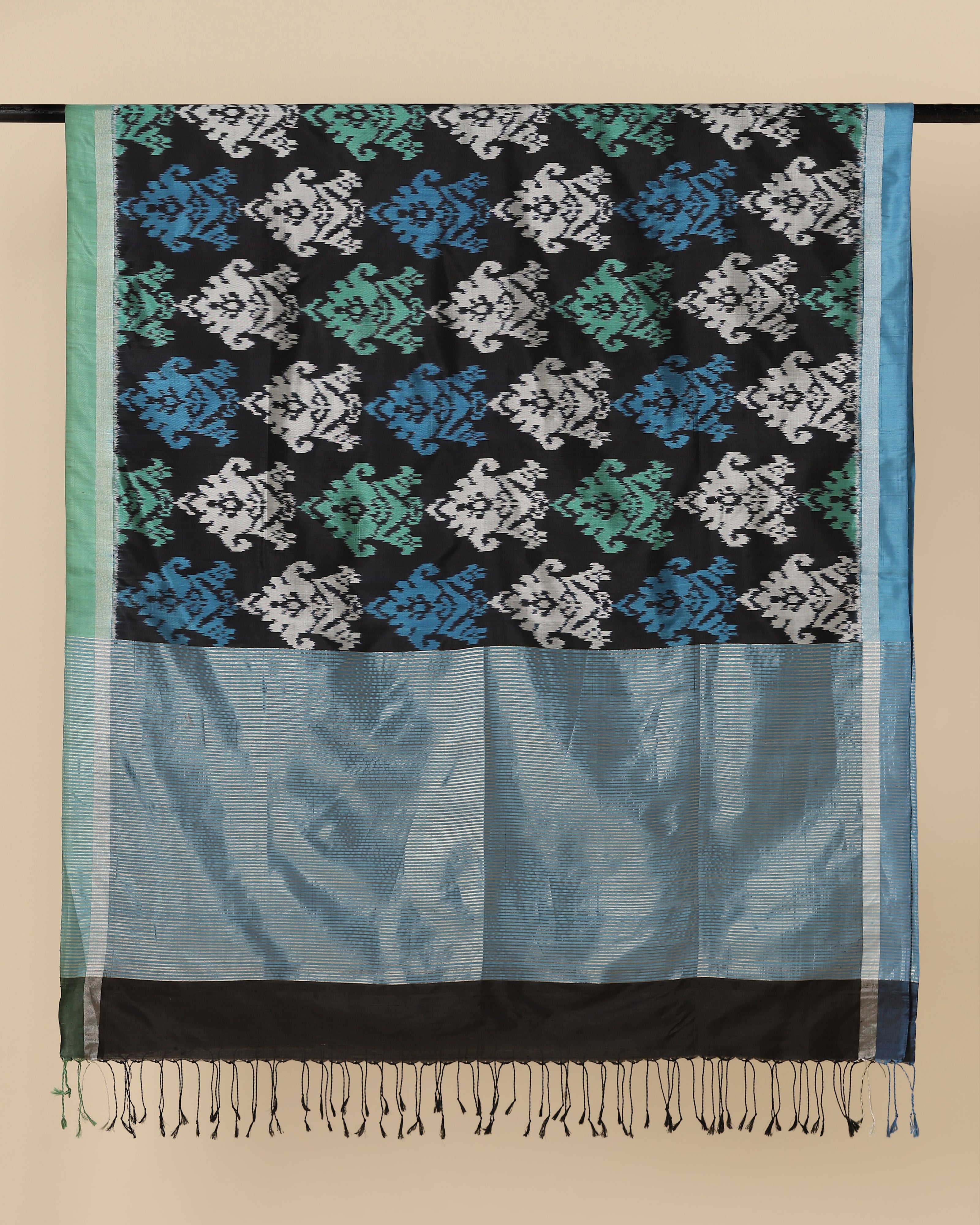 Urvi Pochampally Weft Ikat Silk Dupatta