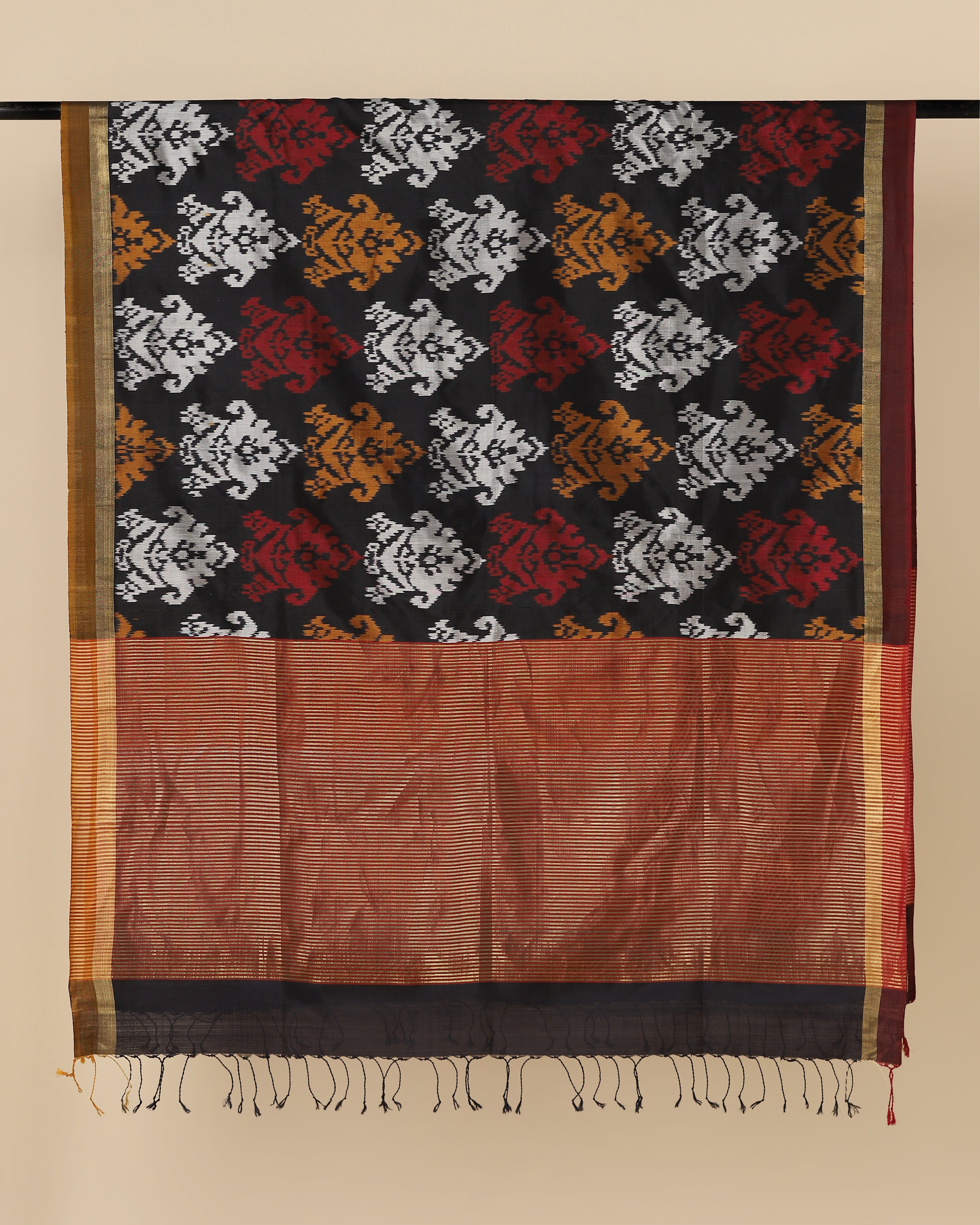 Urvi Pochampally Weft Ikat Silk Dupatta