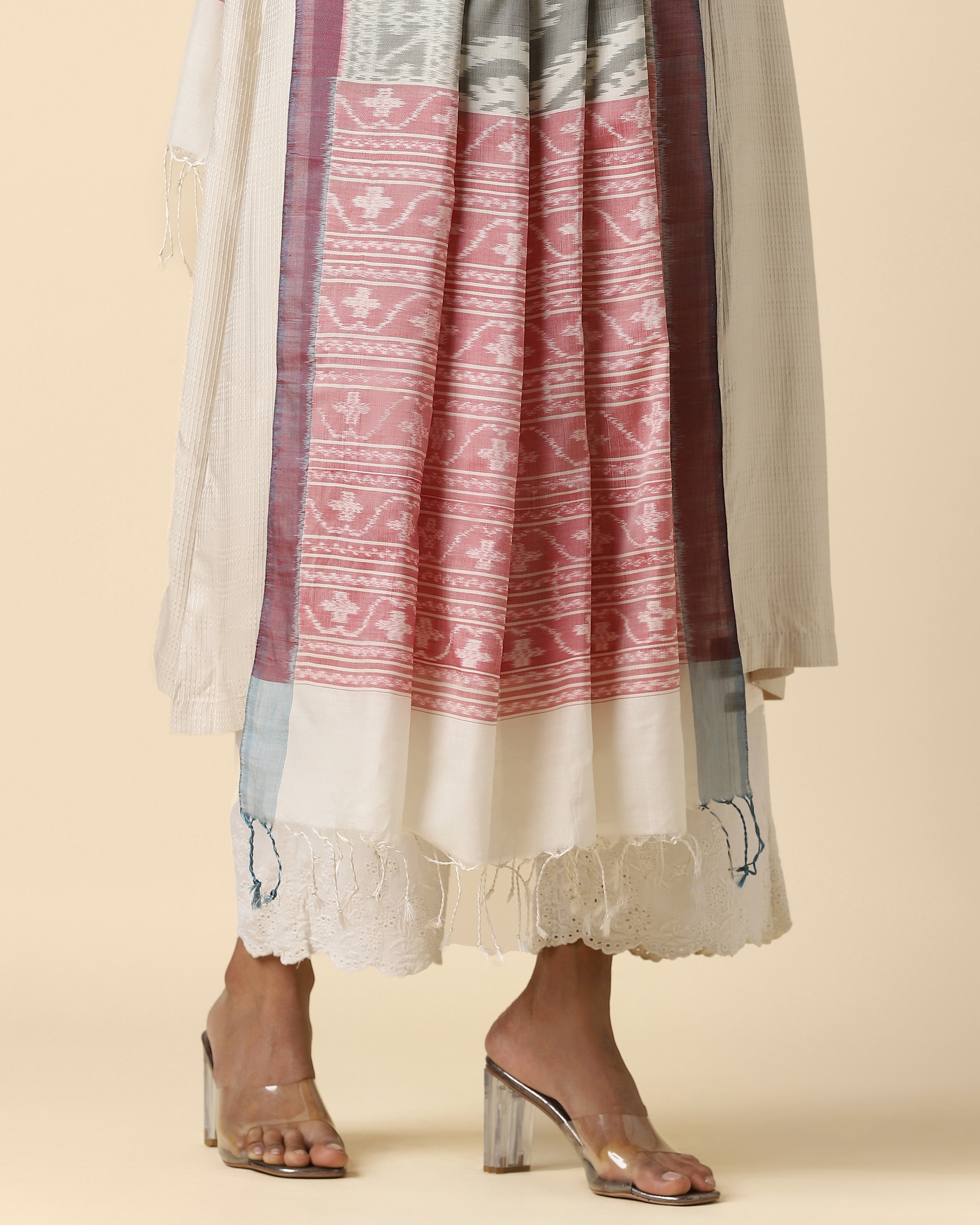 Gagana Pochampally Weft Ikat Silk Cotton Dupatta