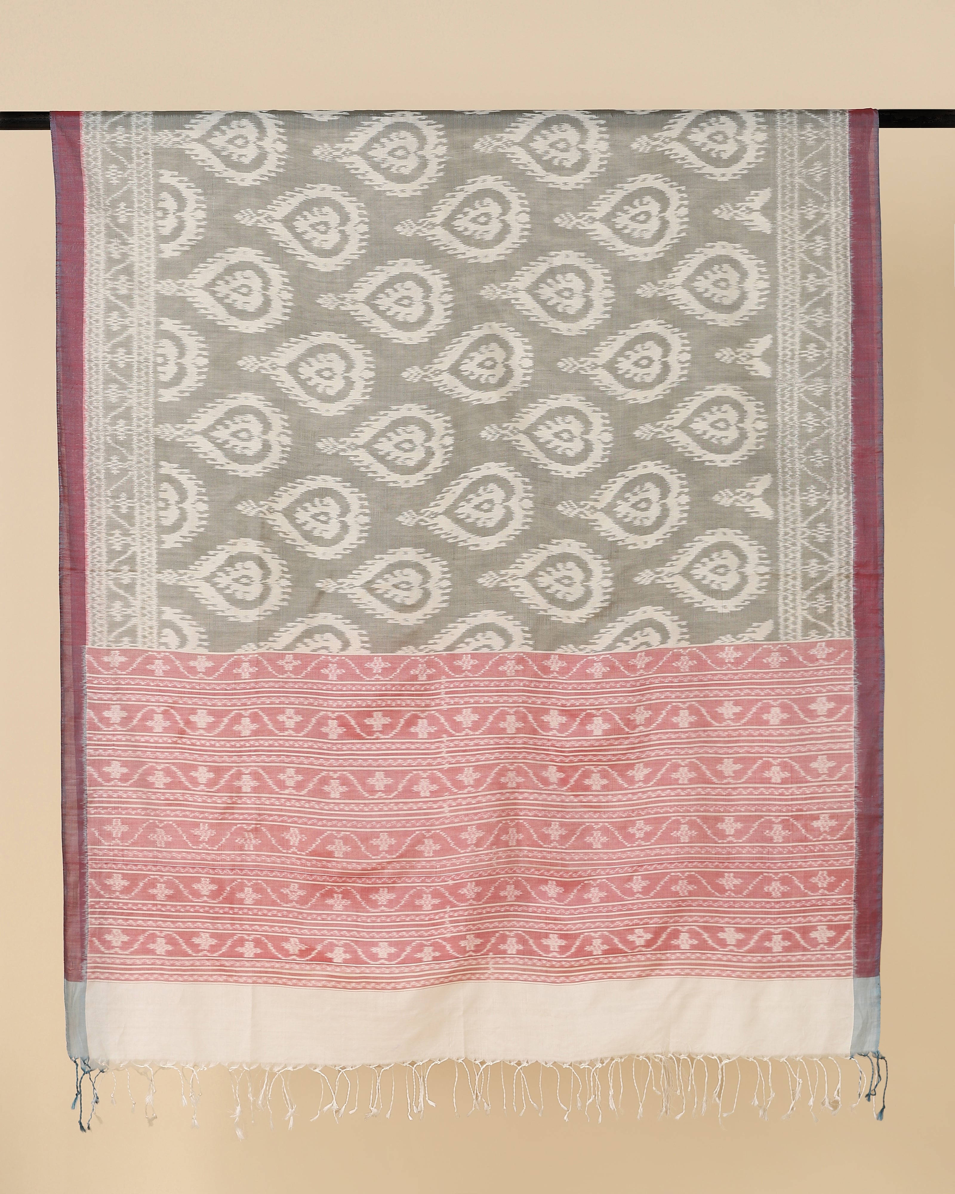 Gagana Pochampally Weft Ikat Silk Cotton Dupatta