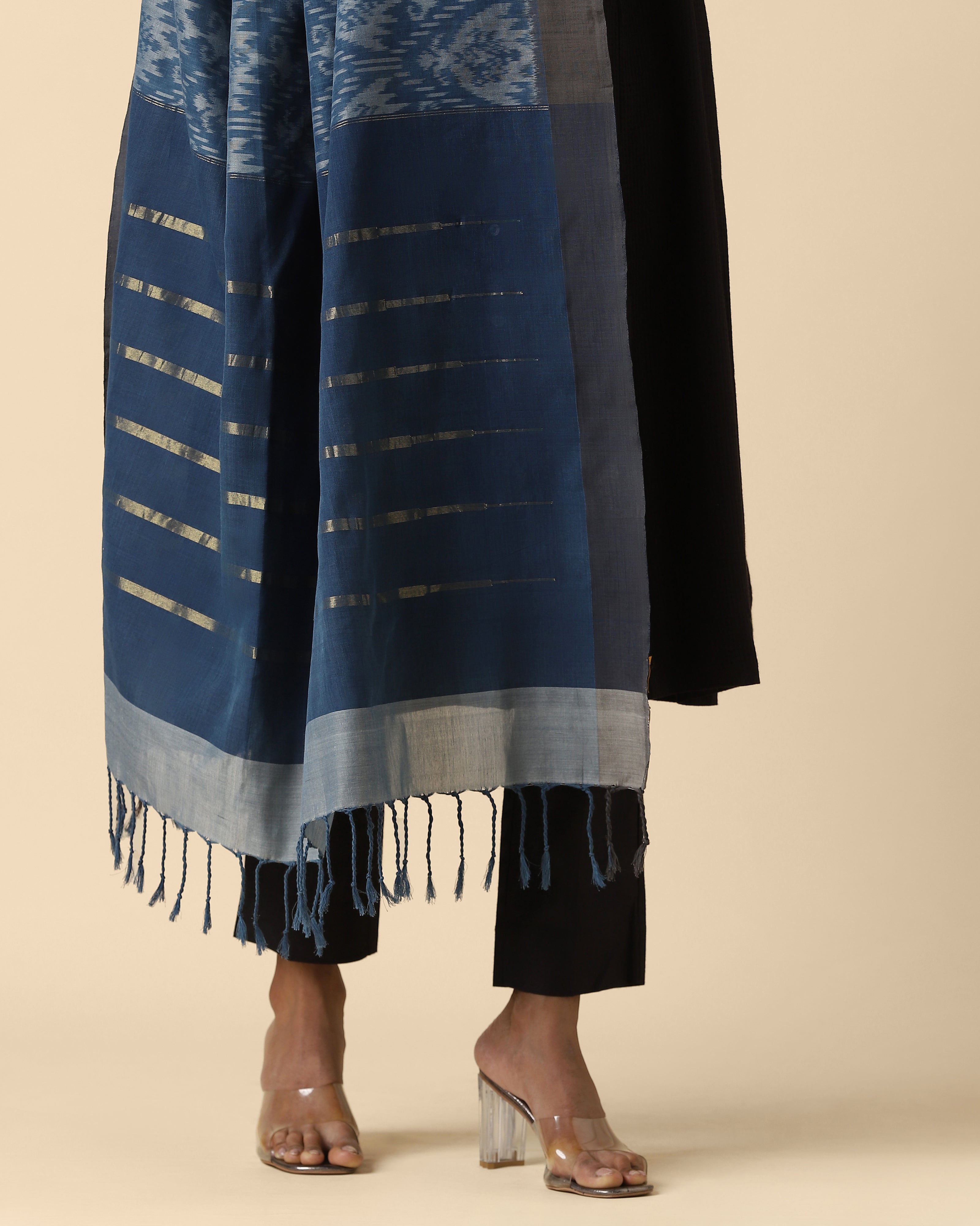 Anishri Pochampally Weft Ikat Cotton Dupatta