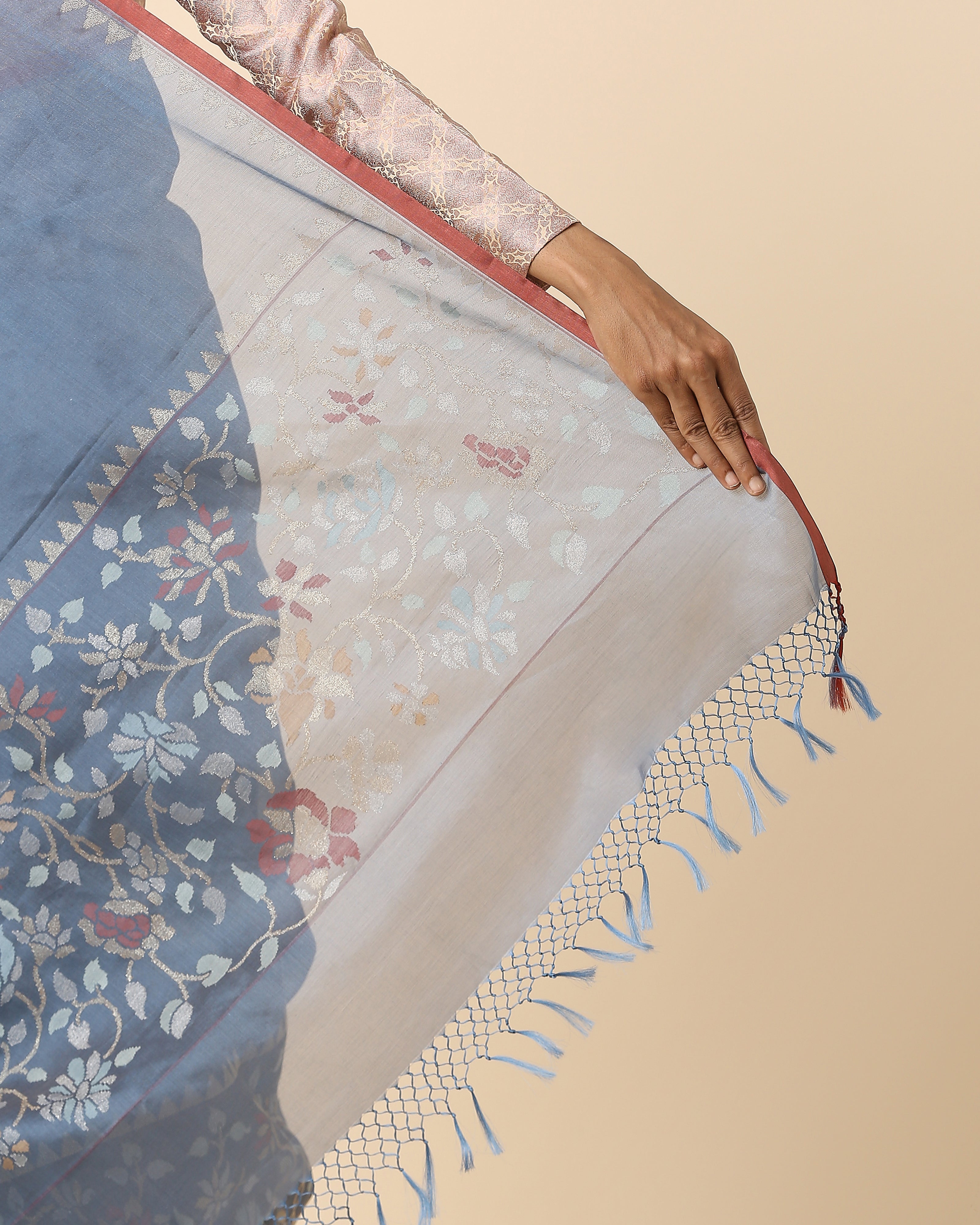 Ekadhana Banarasi Jamdani Silk Cotton Saree