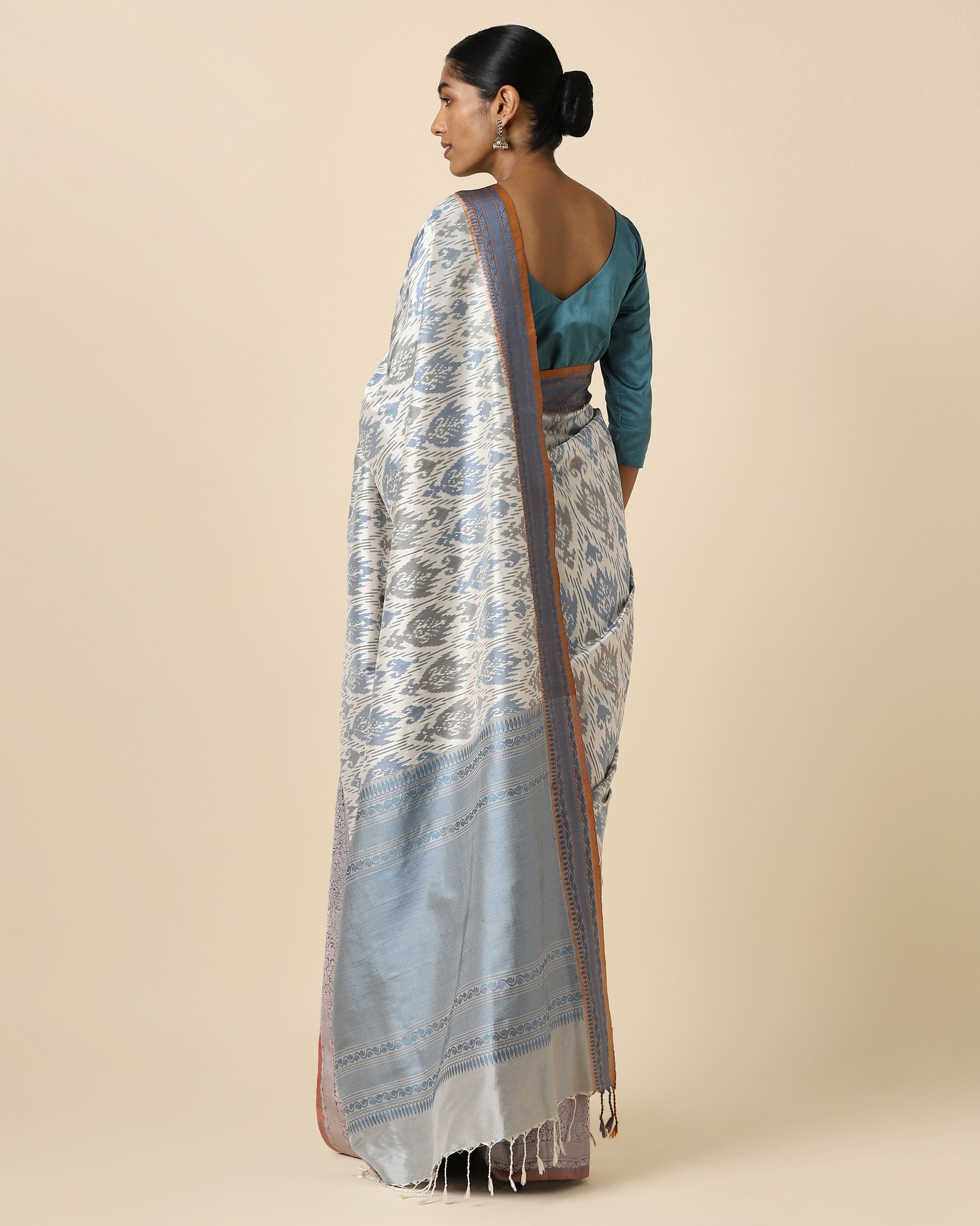 Ebrill Pochampally Weft Ikat Silk Saree
