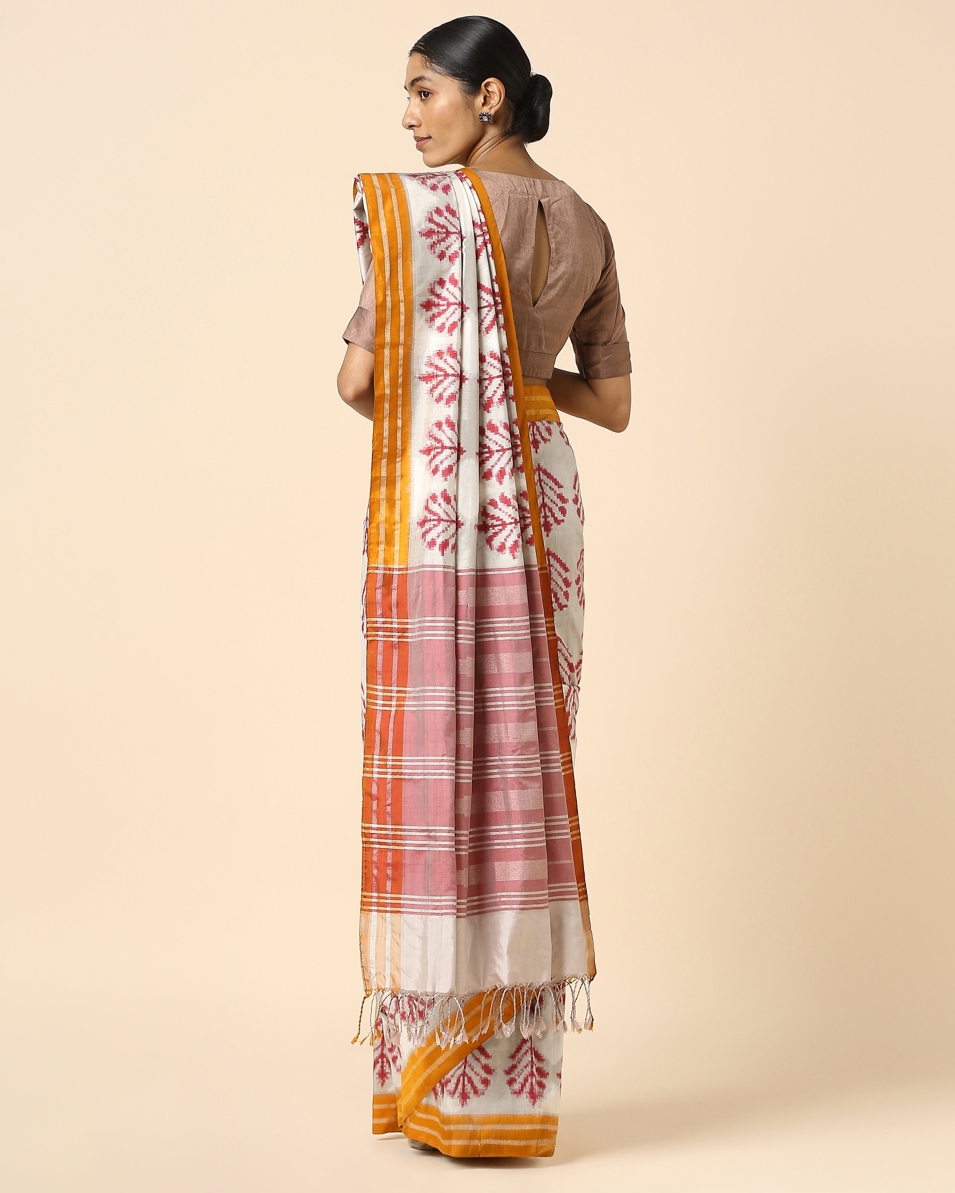 Pareneeti Pochampally Double Ikat Silk Saree