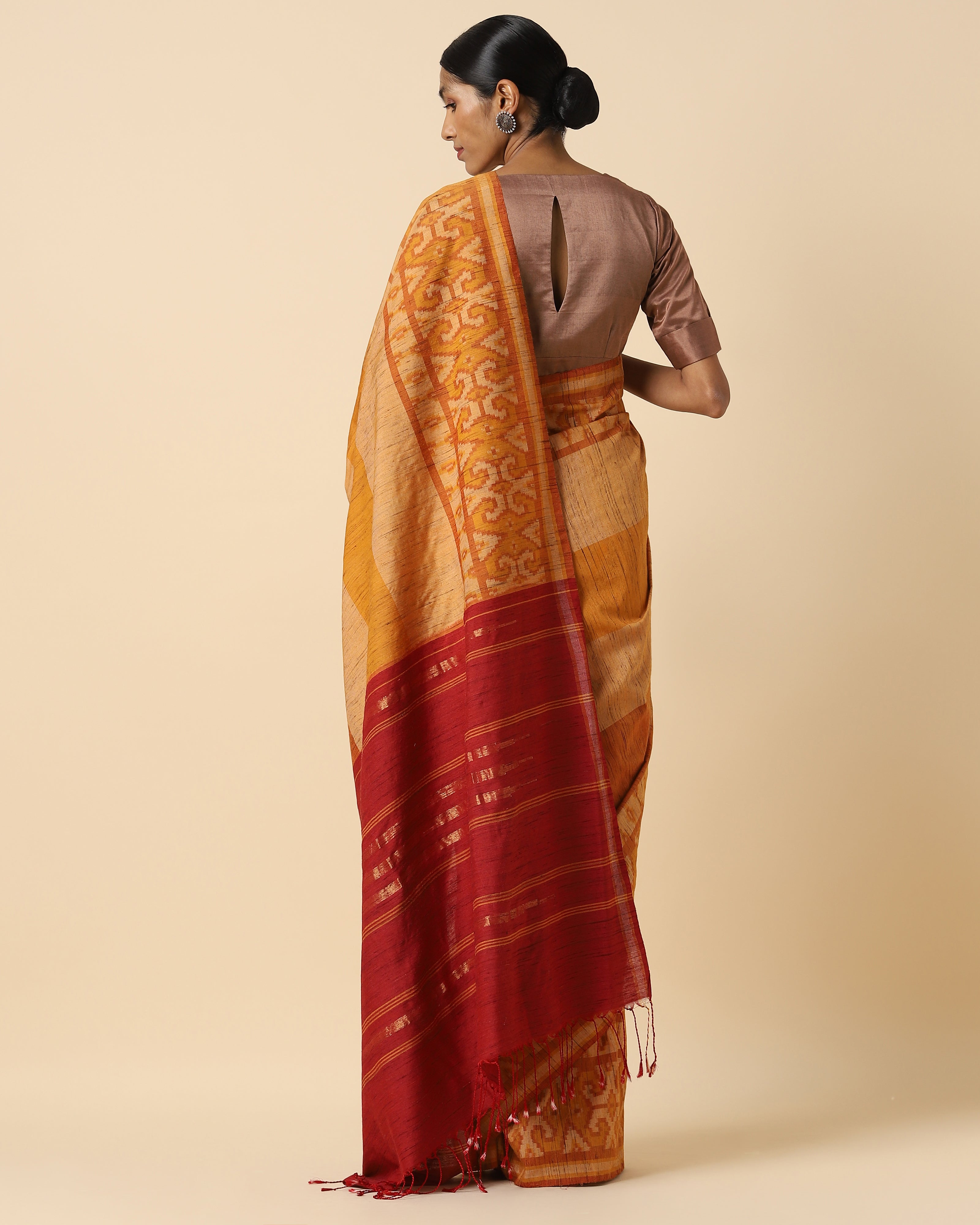 Haimi Pochampally Warp Ikat Silk Saree