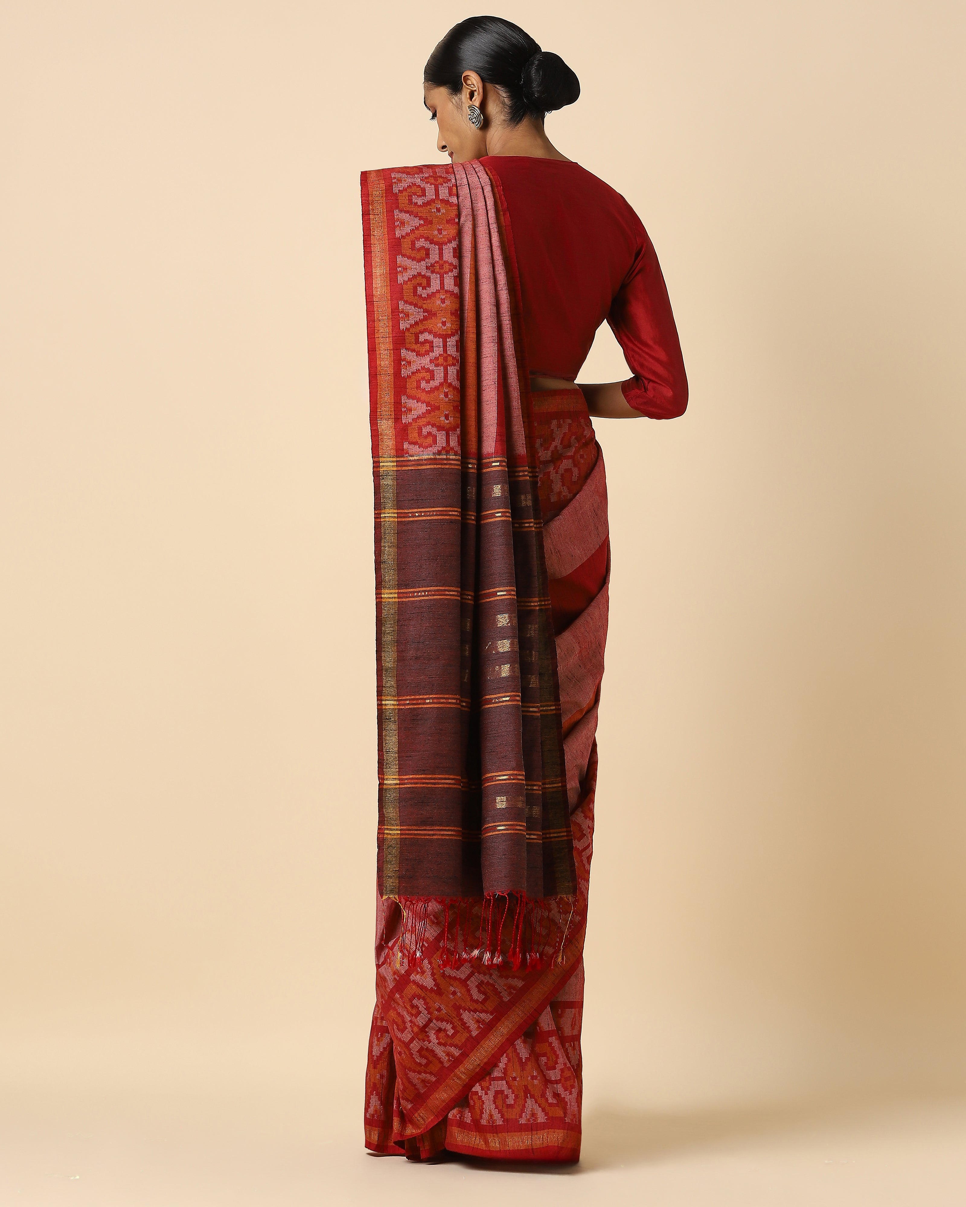 Haimi Pochampally Warp Ikat Silk Saree