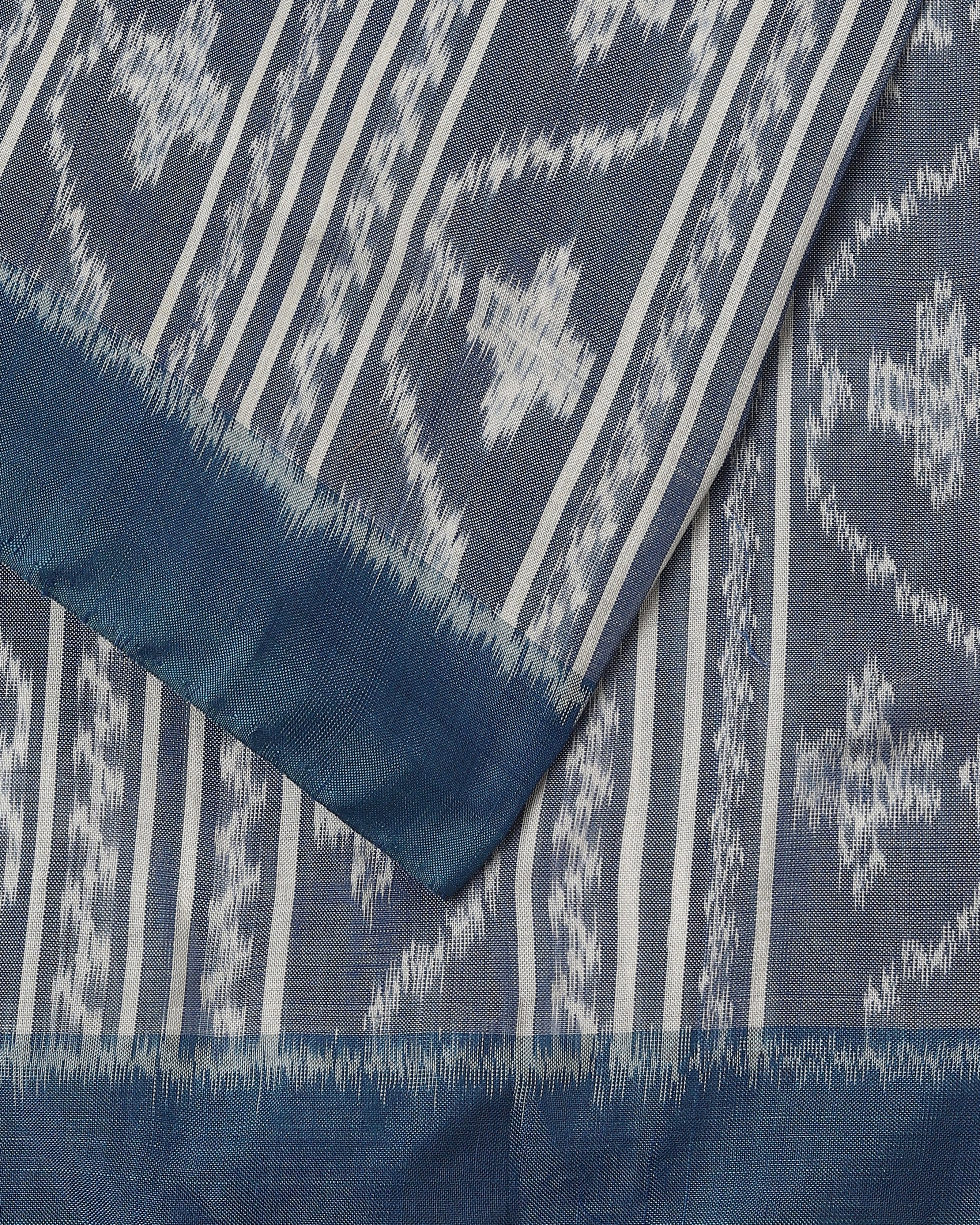 Gagana Pochampally Weft Ikat Silk Cotton Saree