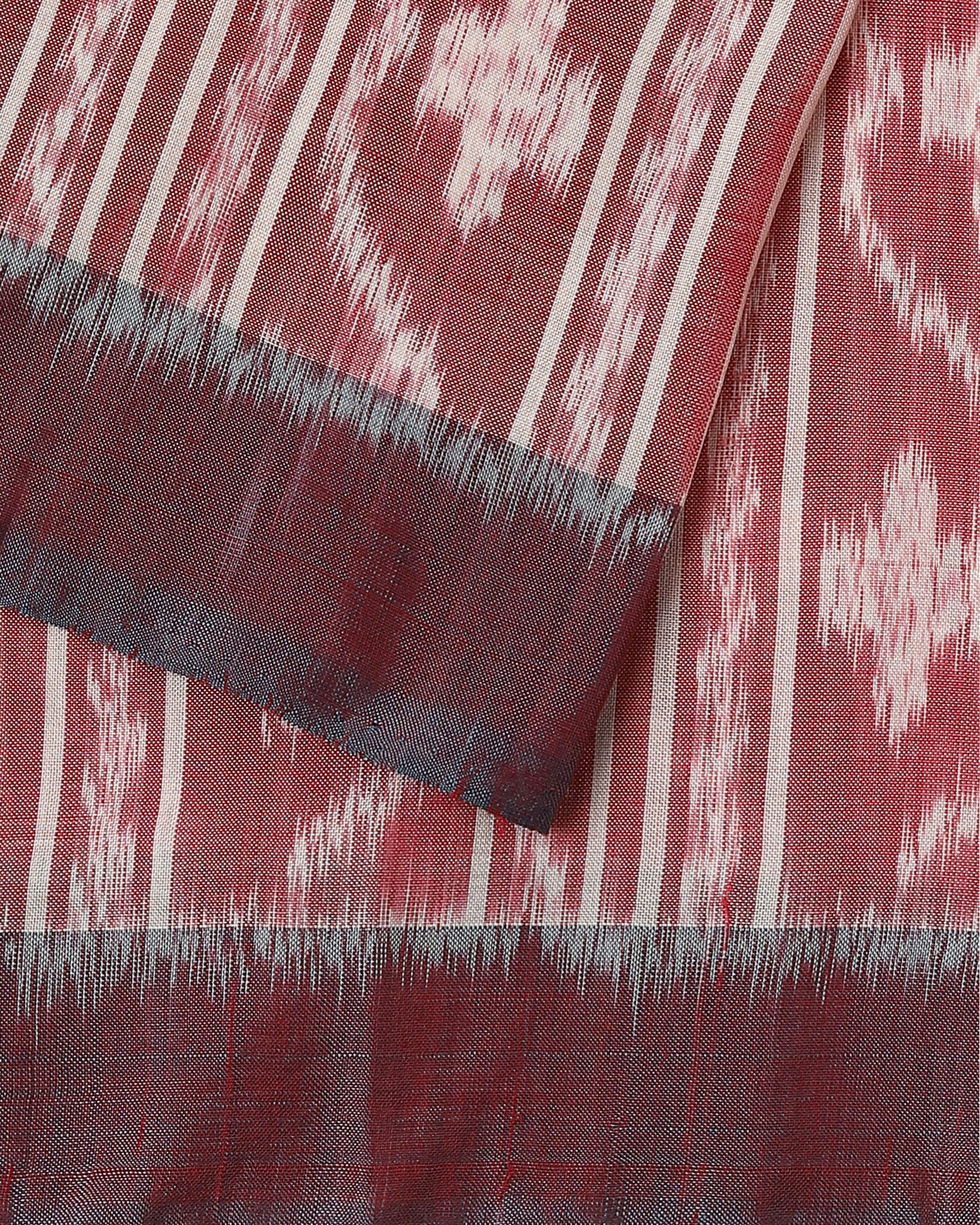 Gagana Pochampally Weft Ikat Silk Cotton Saree