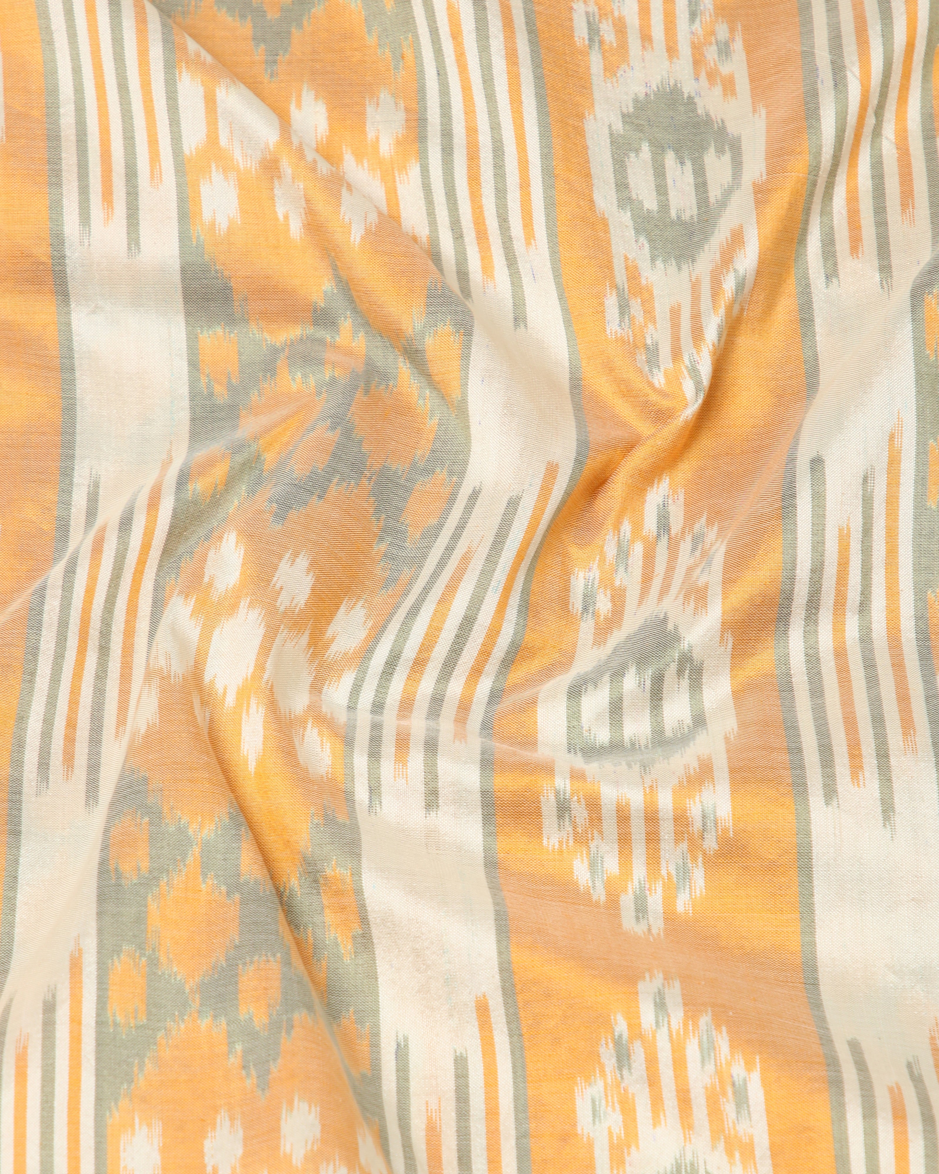 Lassya Pochampally Weft Ikat Silk Cotton Saree