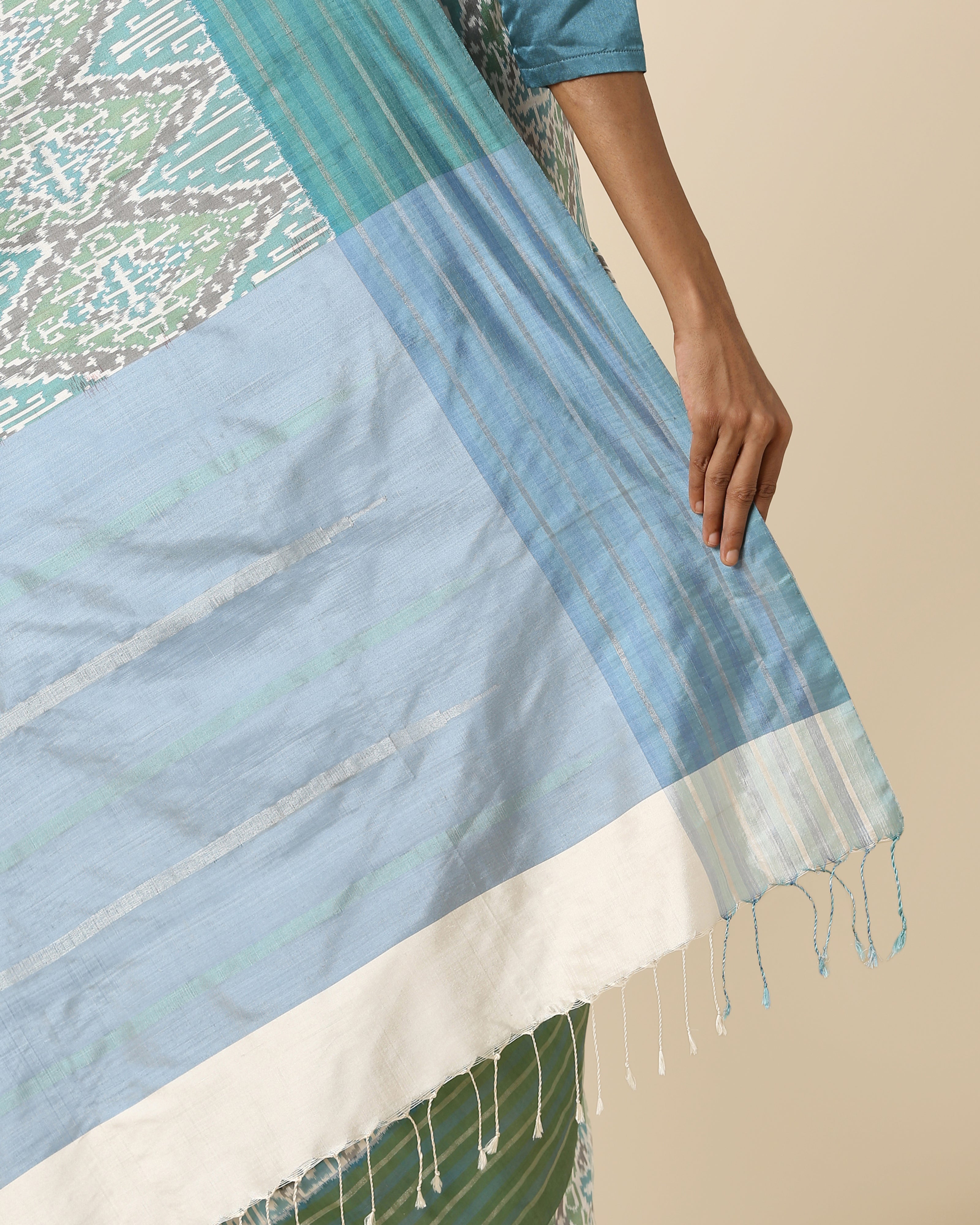 Amiti Pochampally Weft Ikat Silk Saree