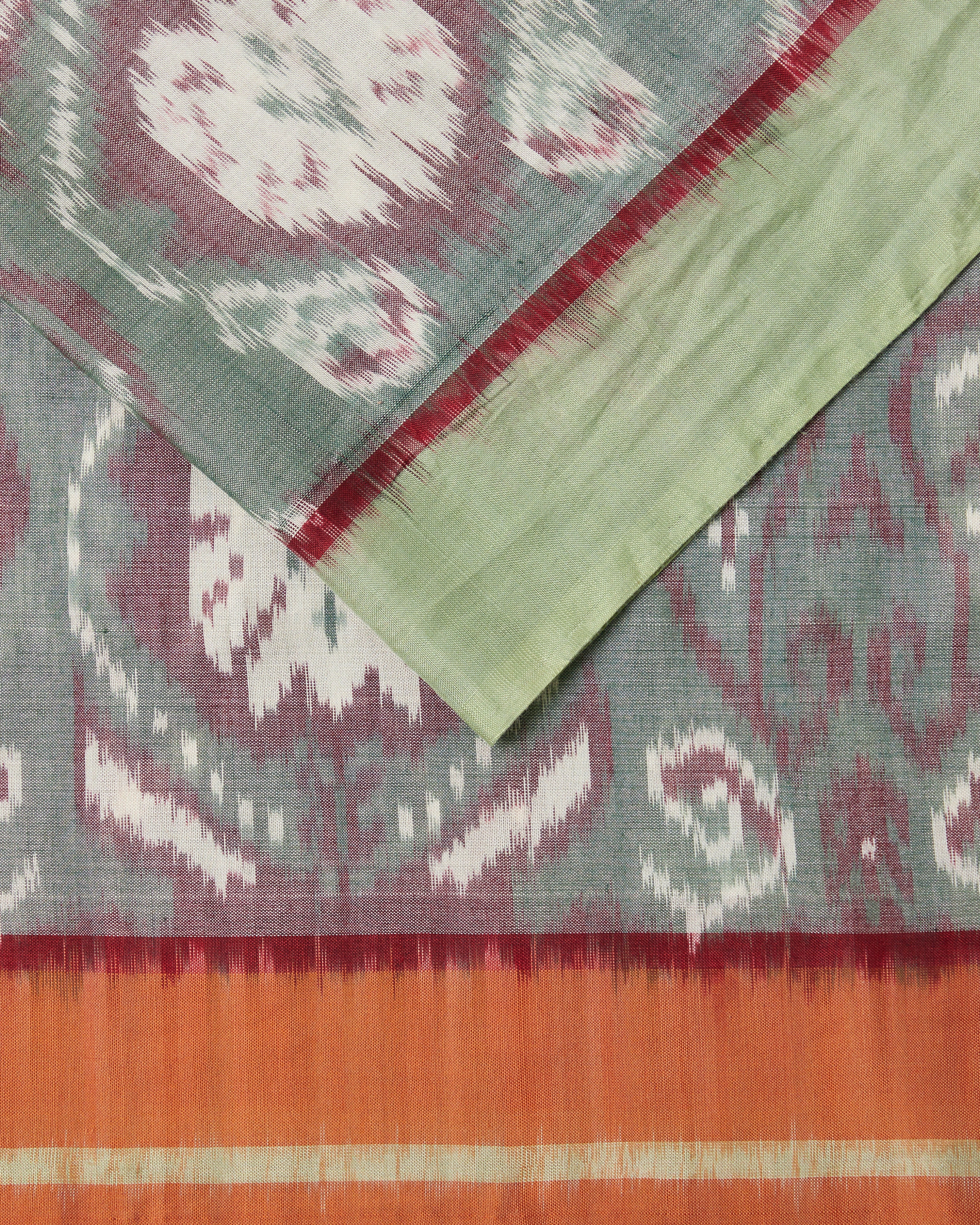 Sushen Pochampally Weft Ikat Silk Cotton Saree