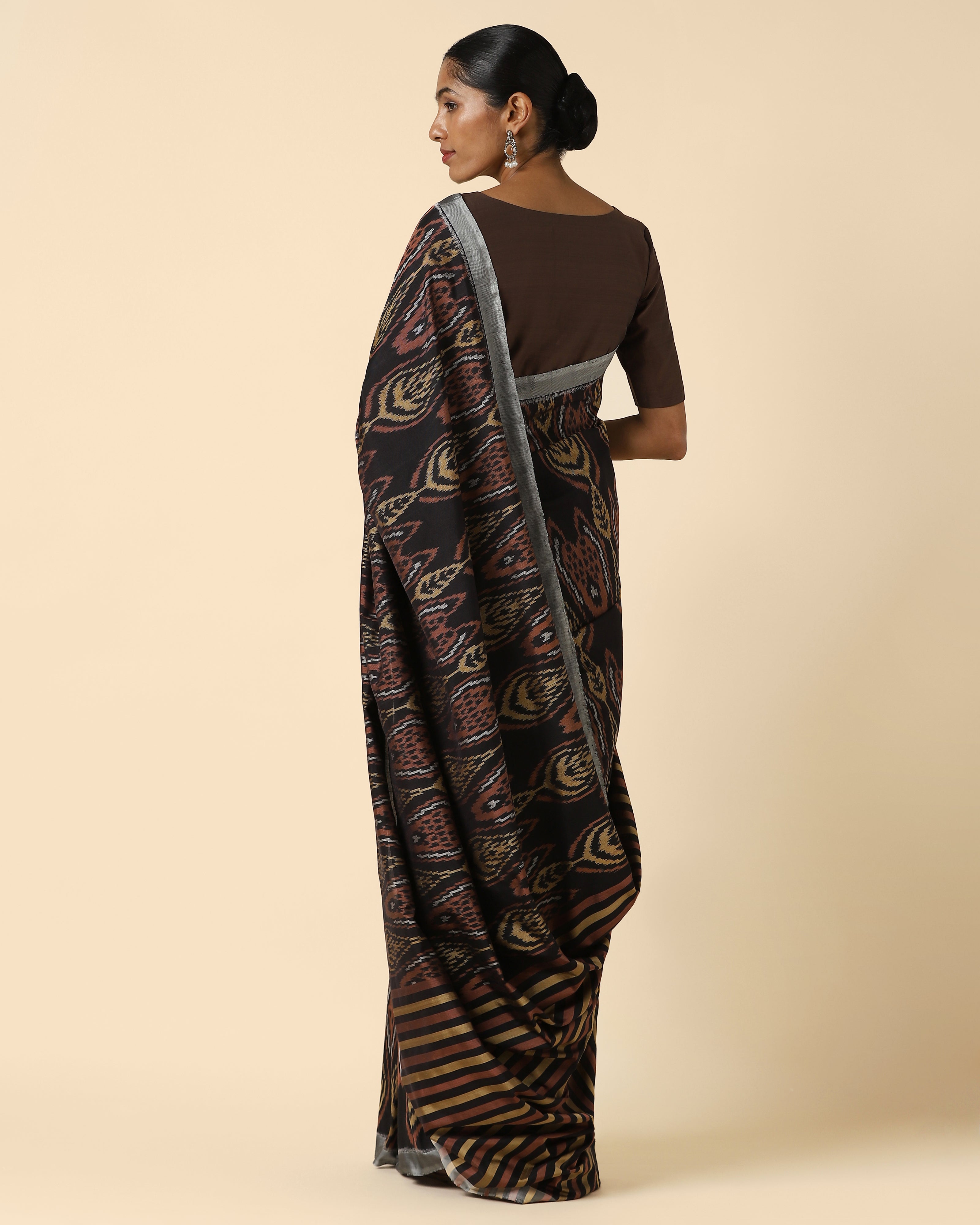 Ramita Pochampally Weft Ikat Silk Saree