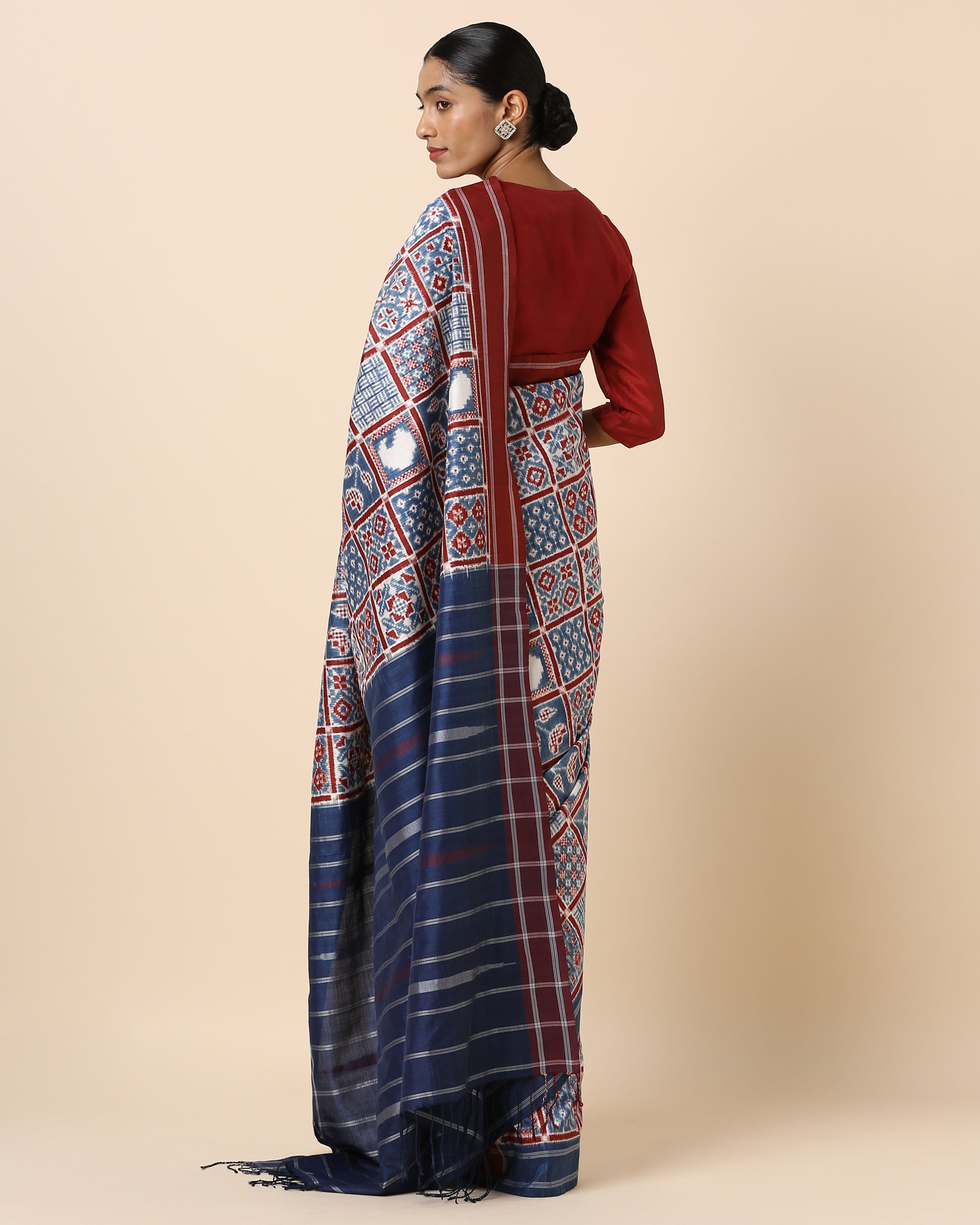 Yamini Pochampally Double Ikat Silk Saree