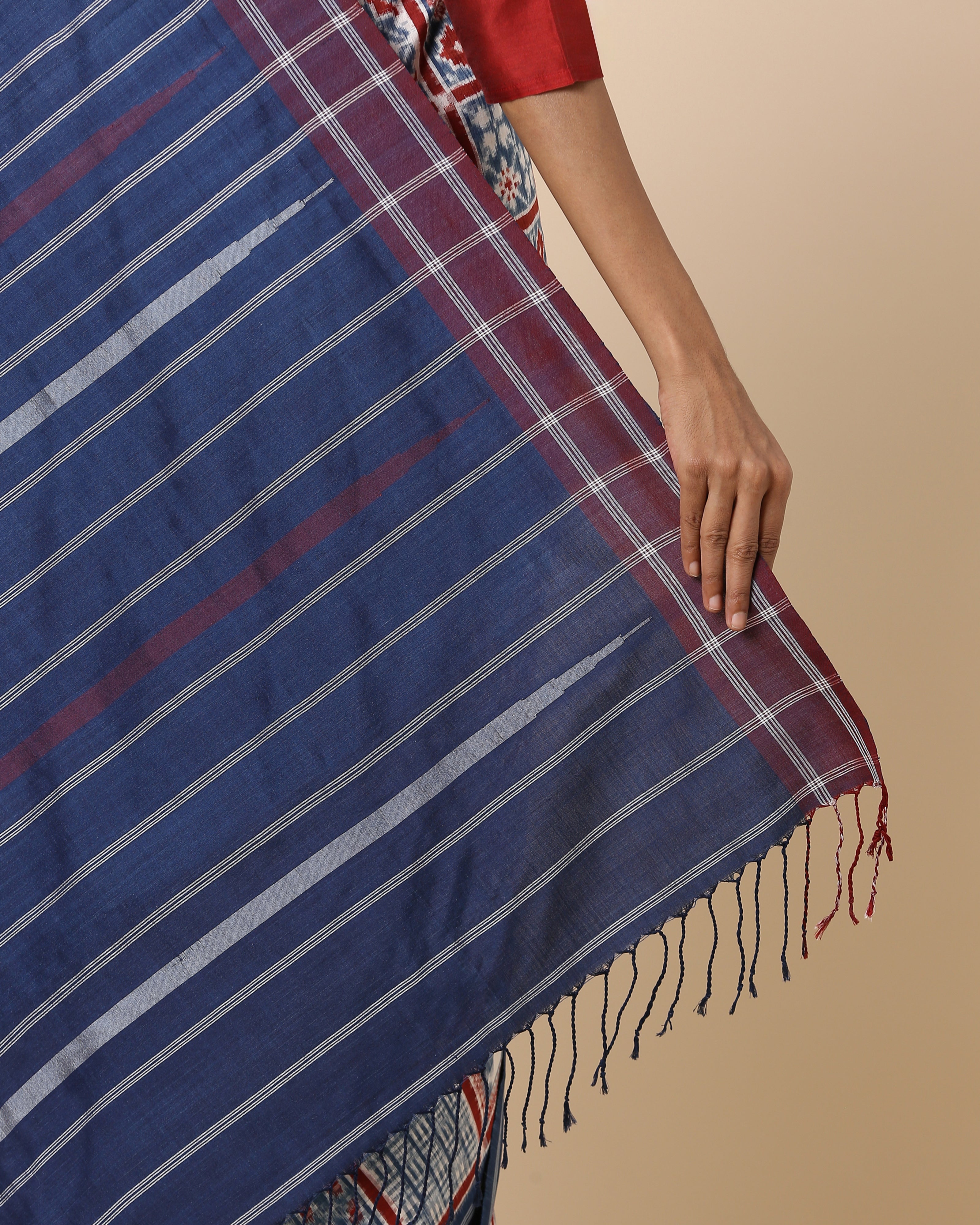 Yamini Pochampally Double Ikat Silk Saree