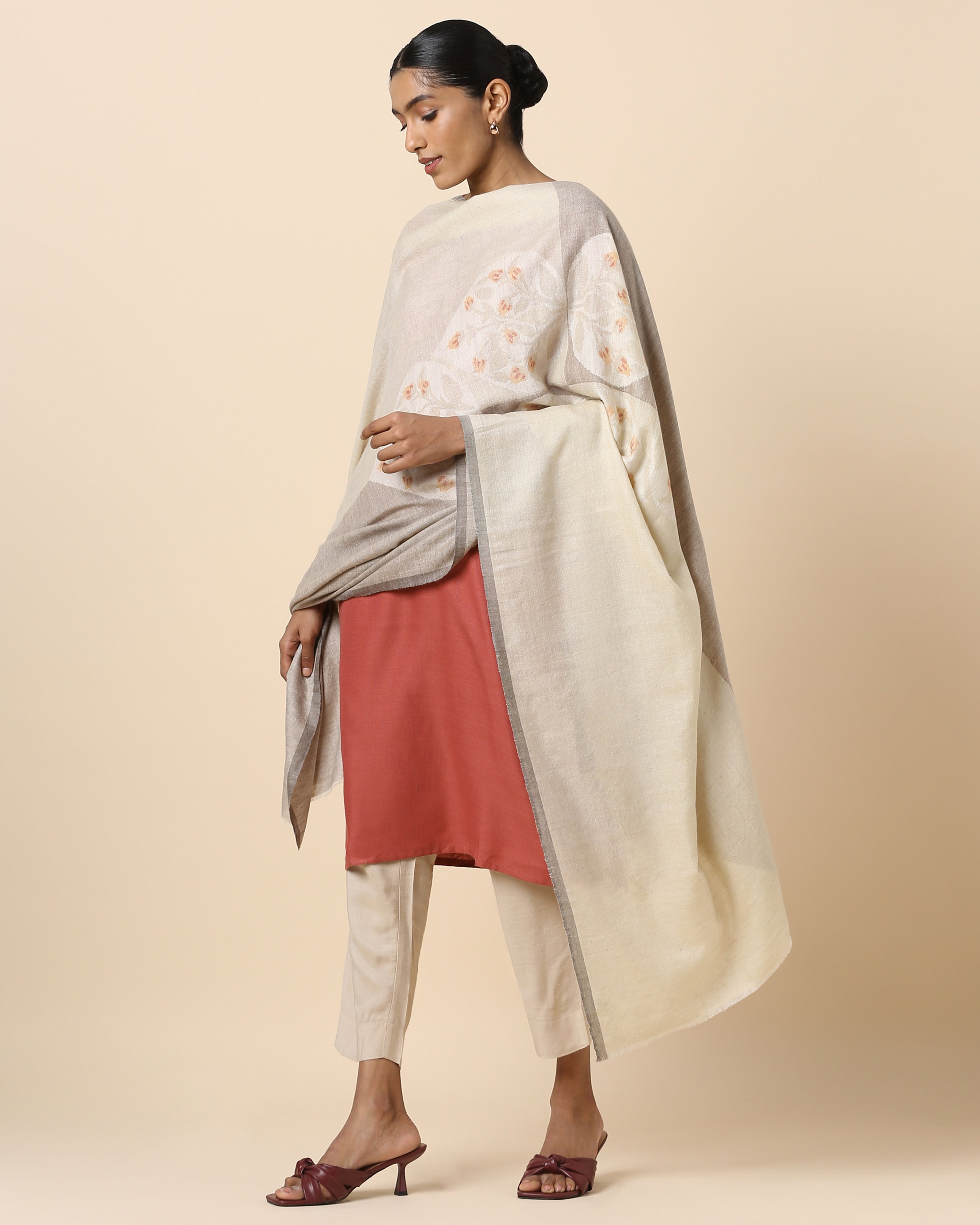 Kim Kashmir Kani Pashmina Shawl