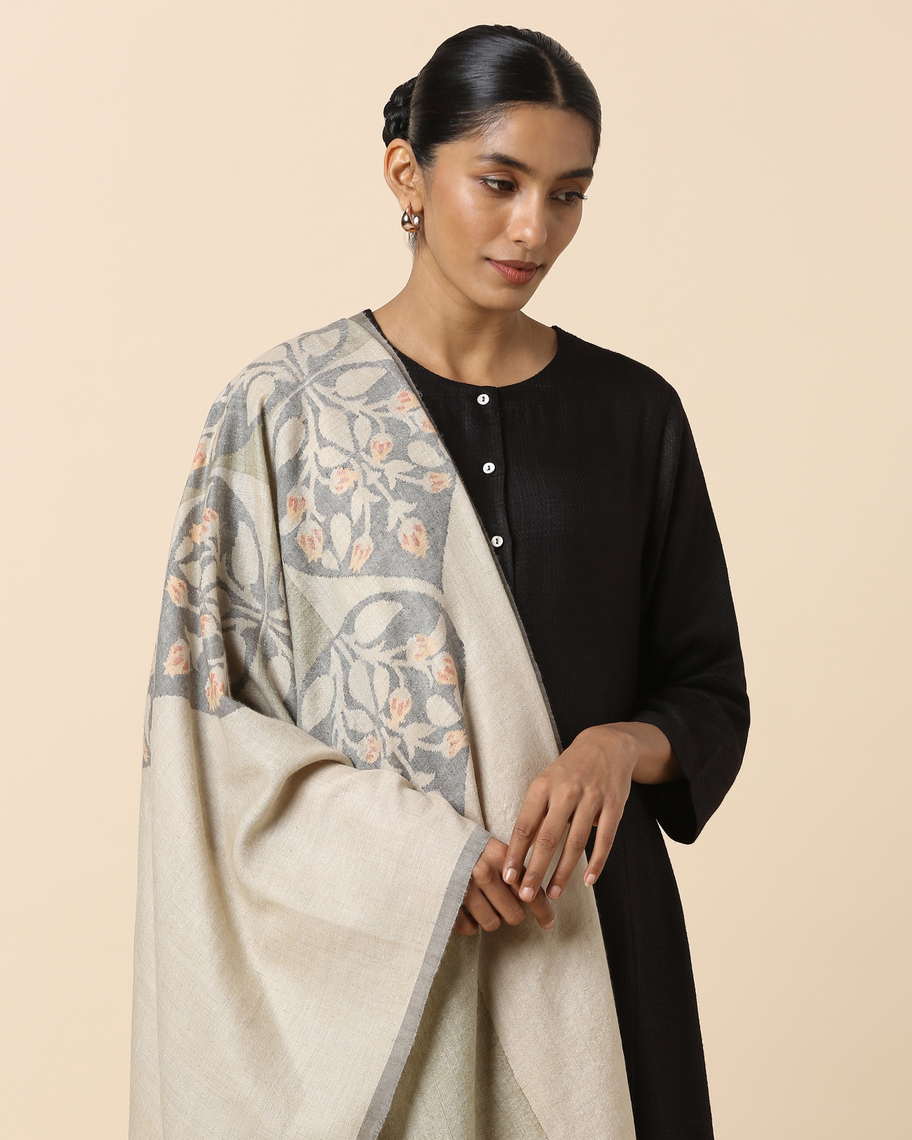 Kim Kashmir Kani Pashmina Shawl