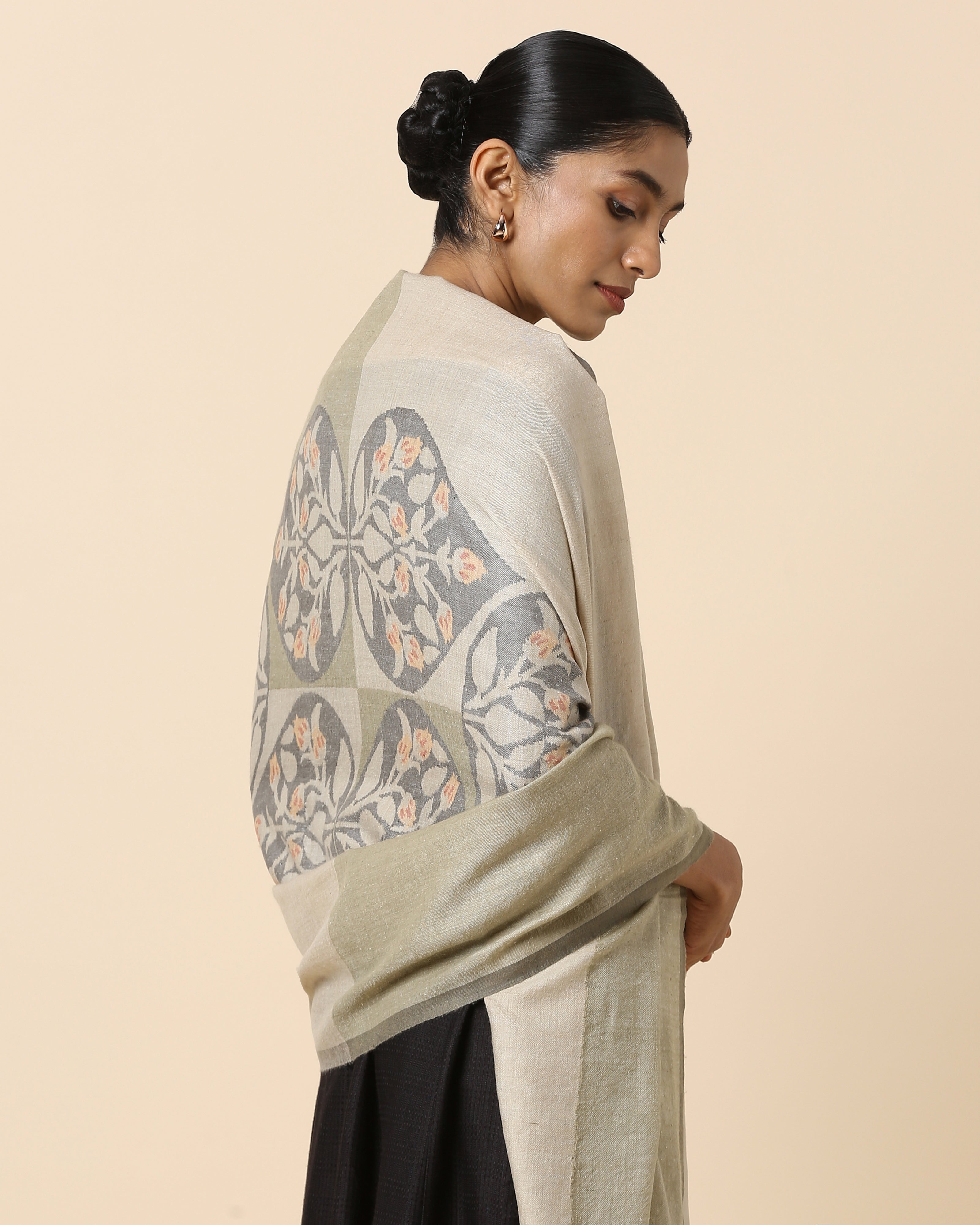 Kim Kashmir Kani Pashmina Shawl