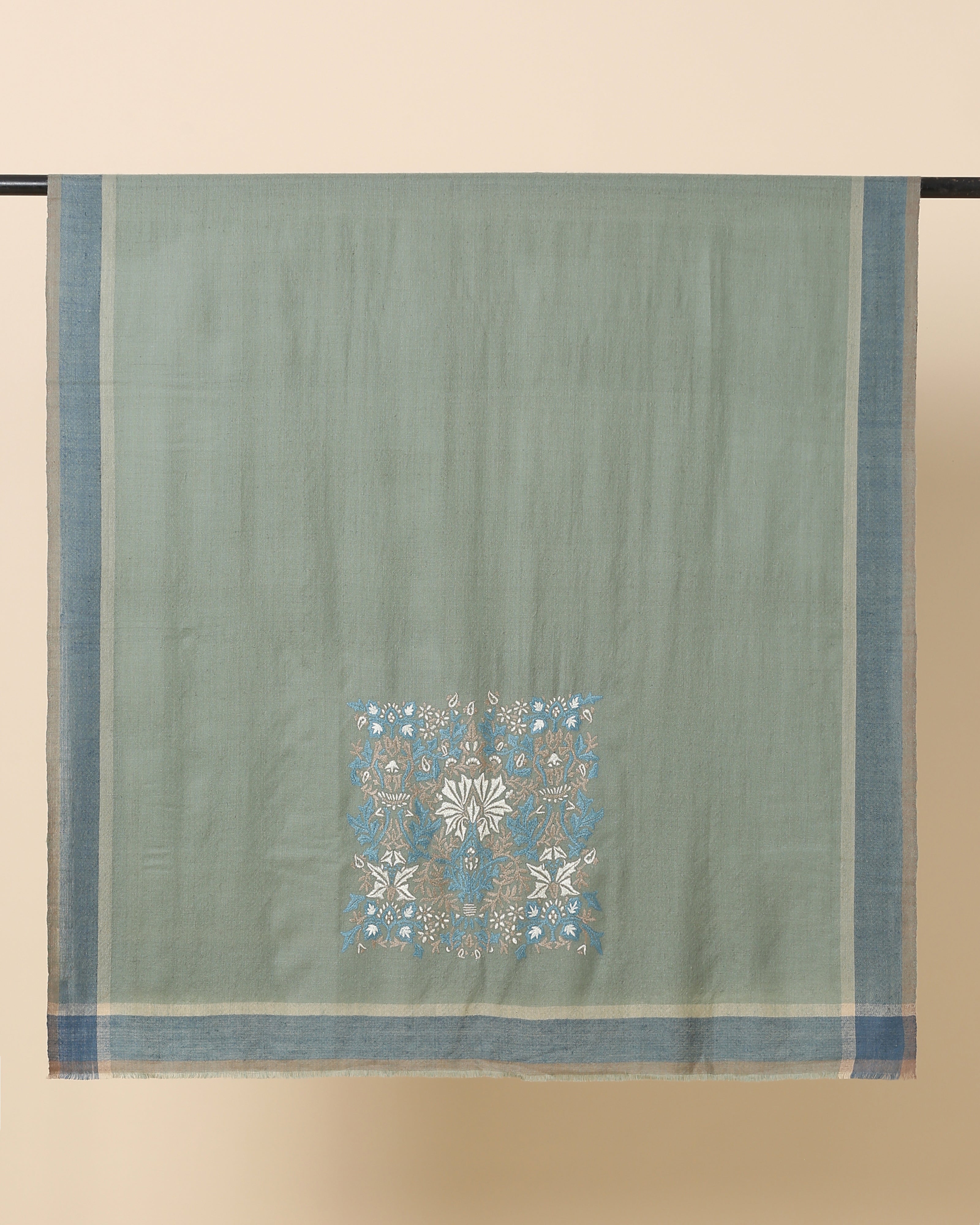 Liana Kashmir Sozni Embroidery Pashmina Shawl